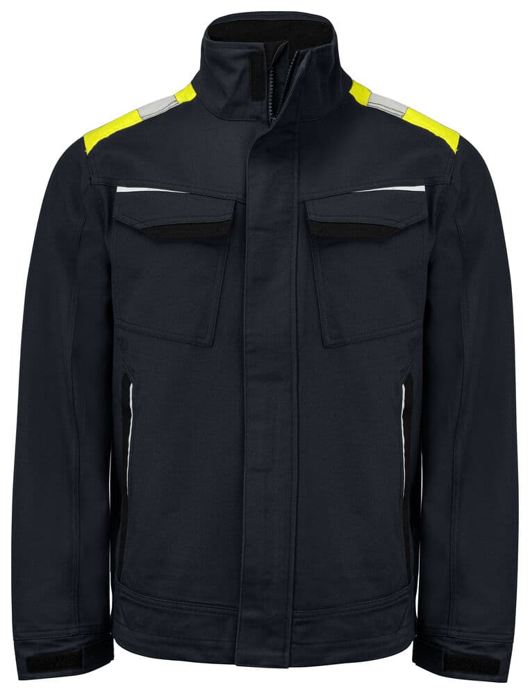 5437 GILET DE SERVICE COTON coloris Jaune / Noir