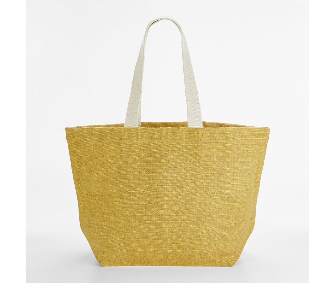 SOFT WASHED JUTE BEACH BAG coloris Safran