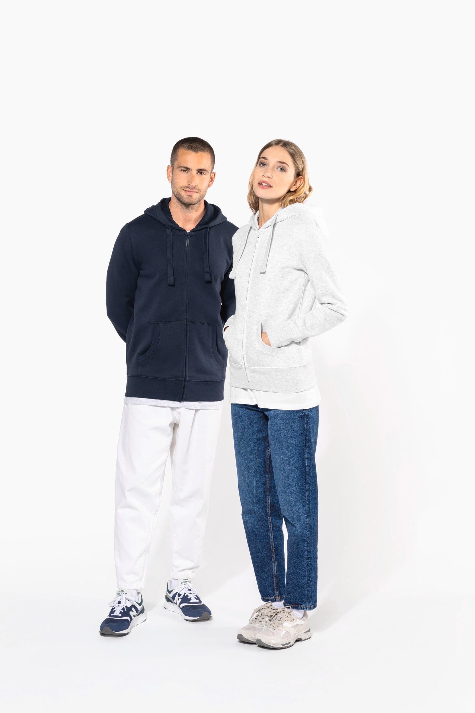 Sweat-shirt zippé capuche homme en situation