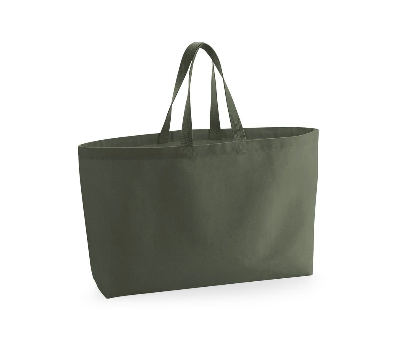 OVERSIZED CANVAS TOTE BAG coloris Vert olive