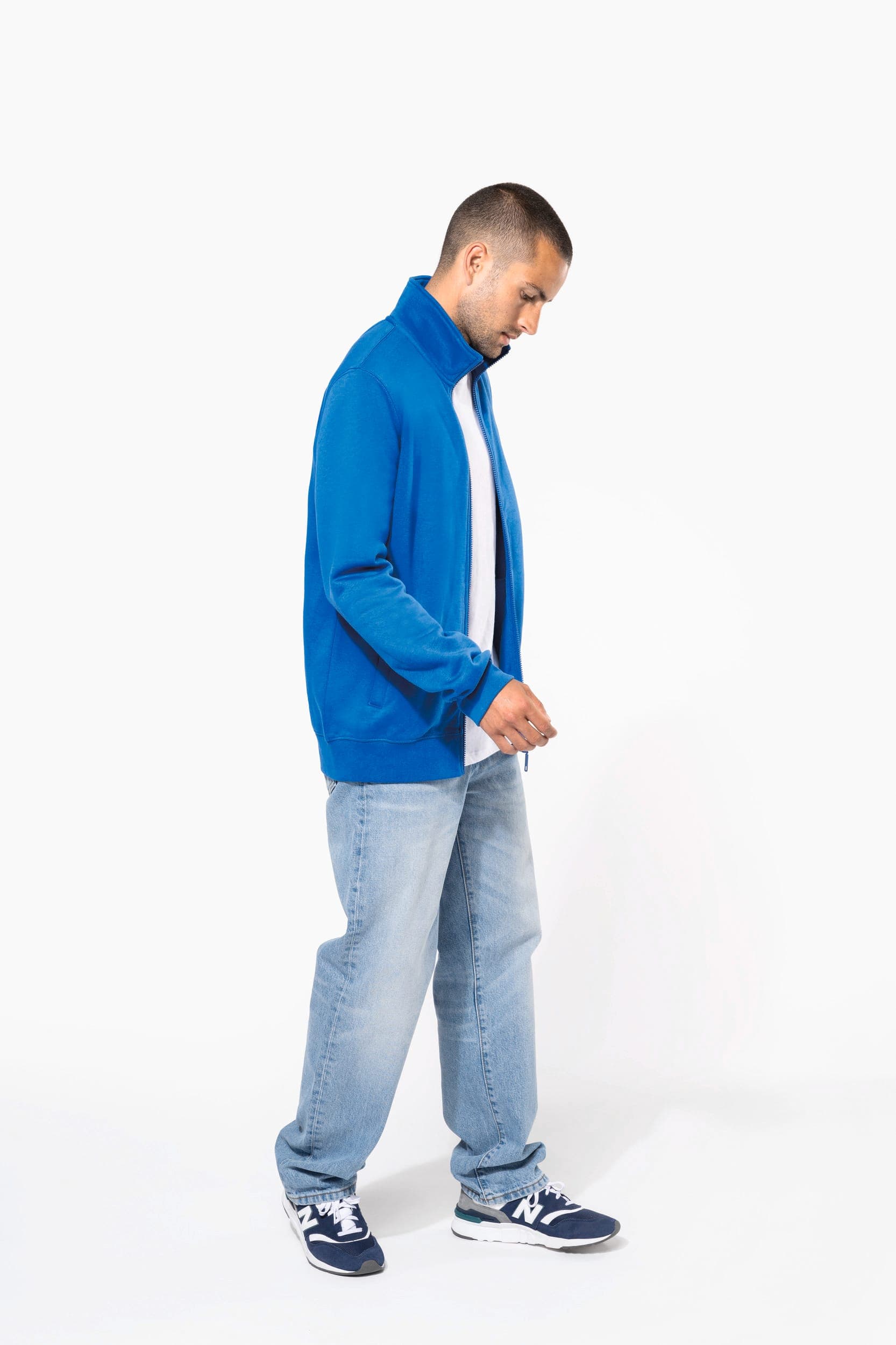 Veste molleton gratté homme en situation