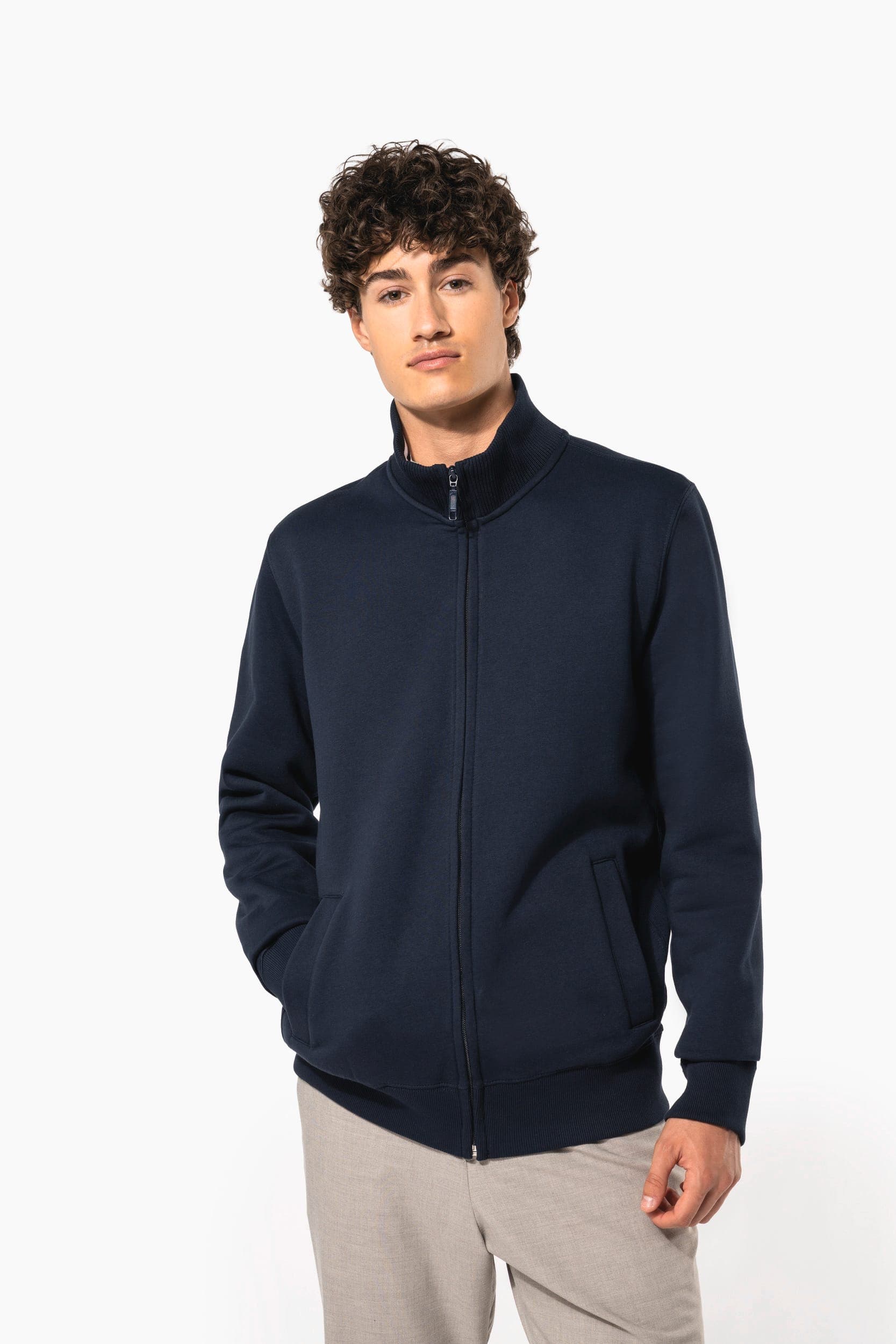 Veste molleton zippée homme en situation