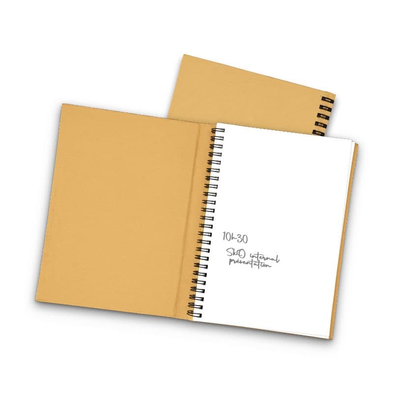 CARNET A5 A SPIRALE en situation