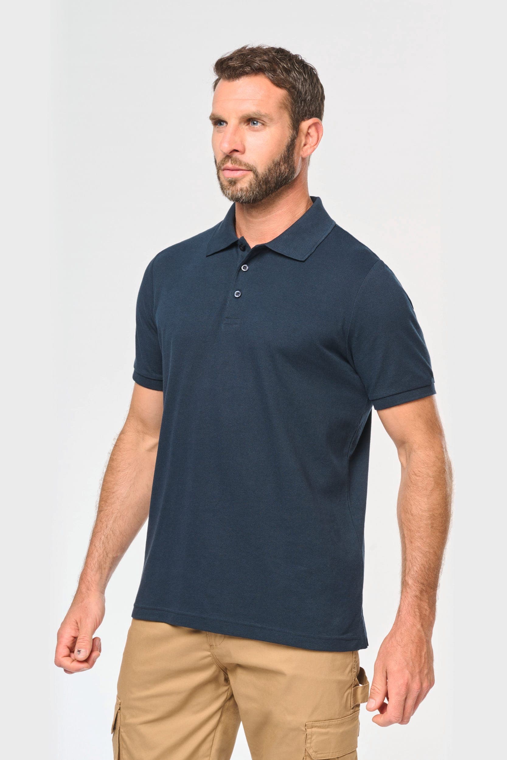Polo écoresponsable homme en situation