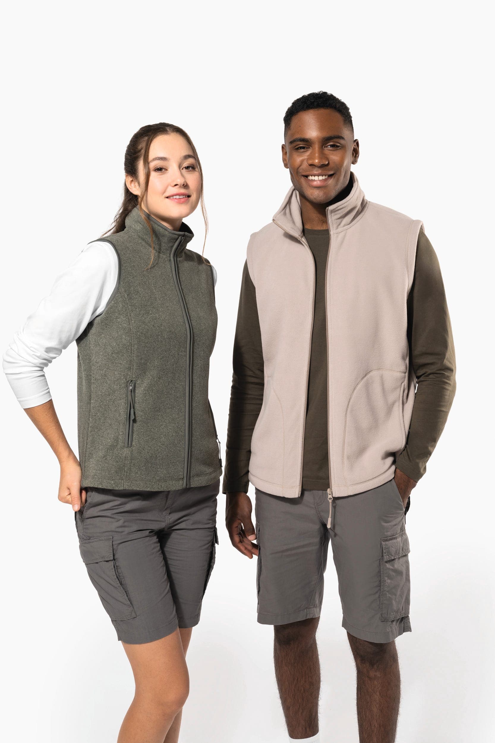 Bodywarmer micropolaire homme en situation