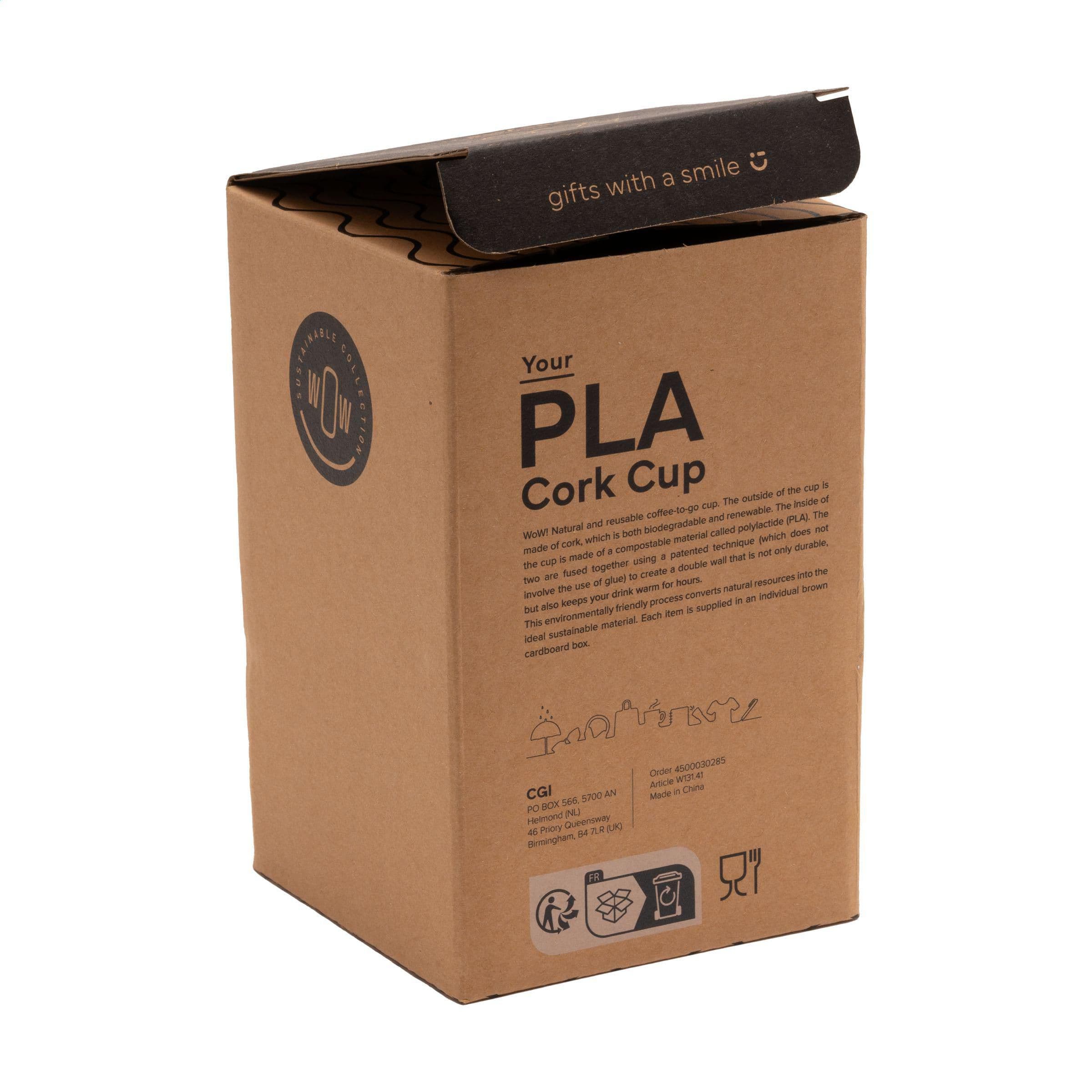 Mug PLA Cork Cup 350 ml en situation