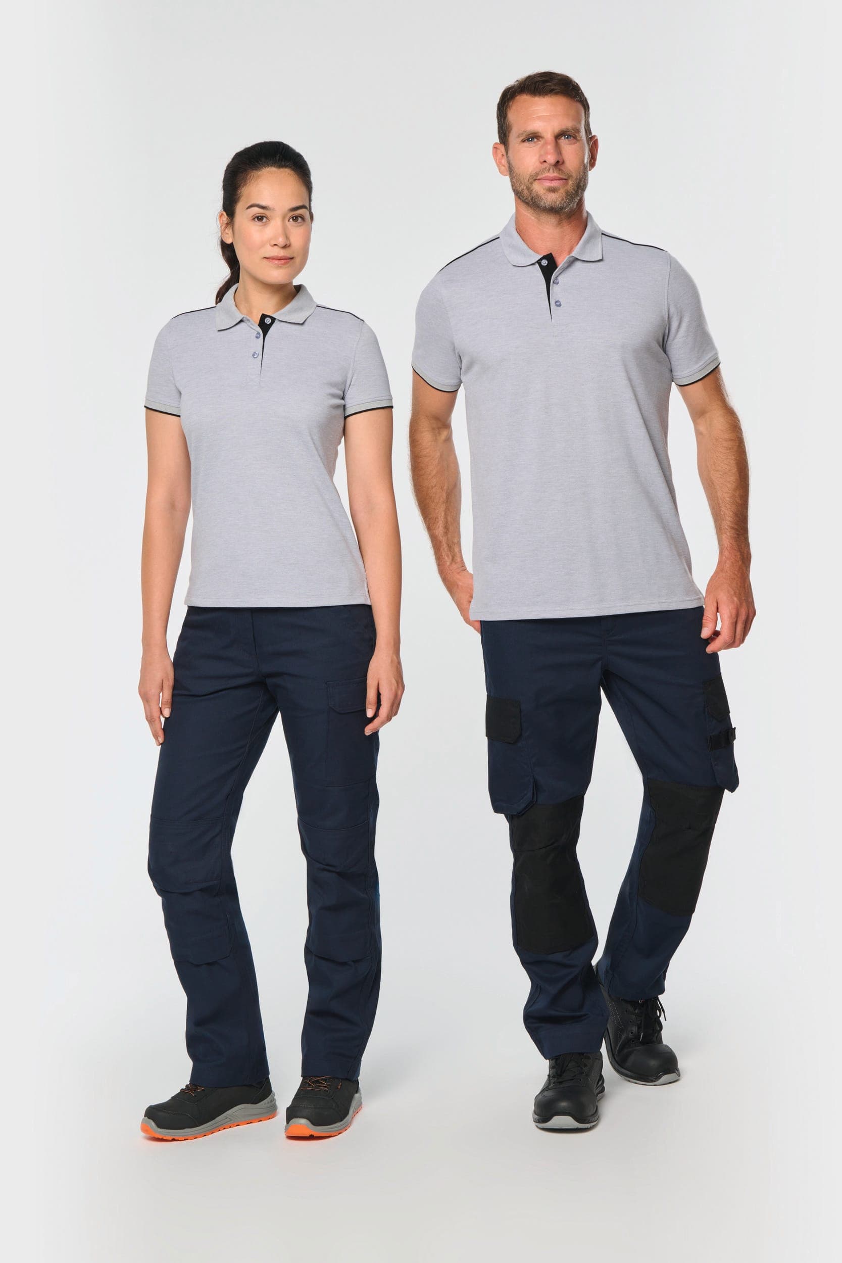 Polo Day To Day contrasté manches courtes femme en situation