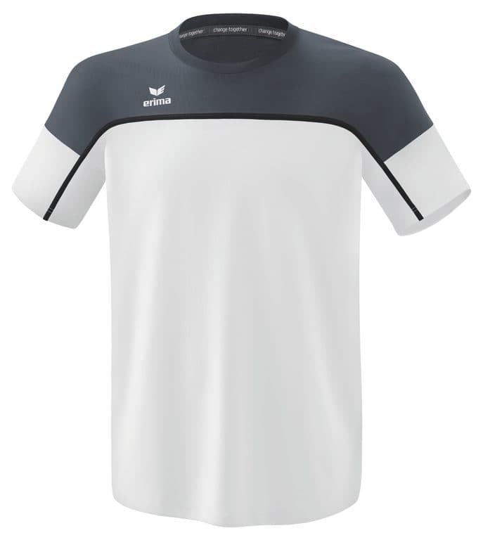 T-shirt CHANGE by erima coloris Blanc / Gris ardoise / Noir