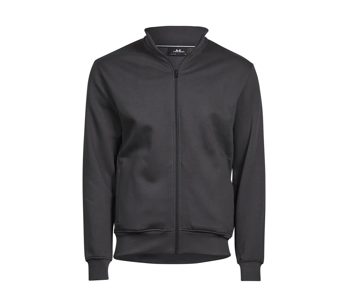 FULL ZIP CARDIGAN coloris Gris foncé
