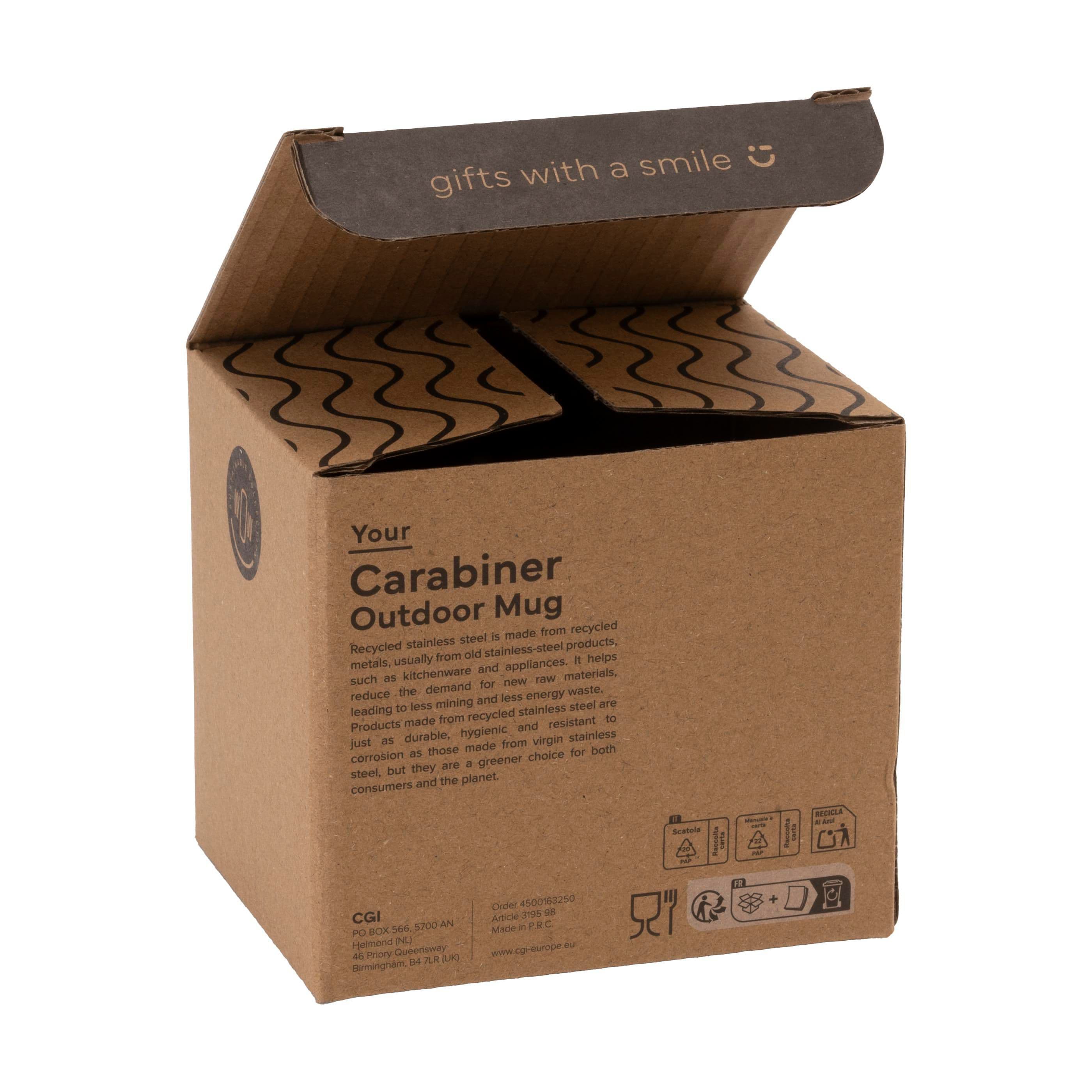 Mug d'extérieur Carabiner RCS 220 ml en situation