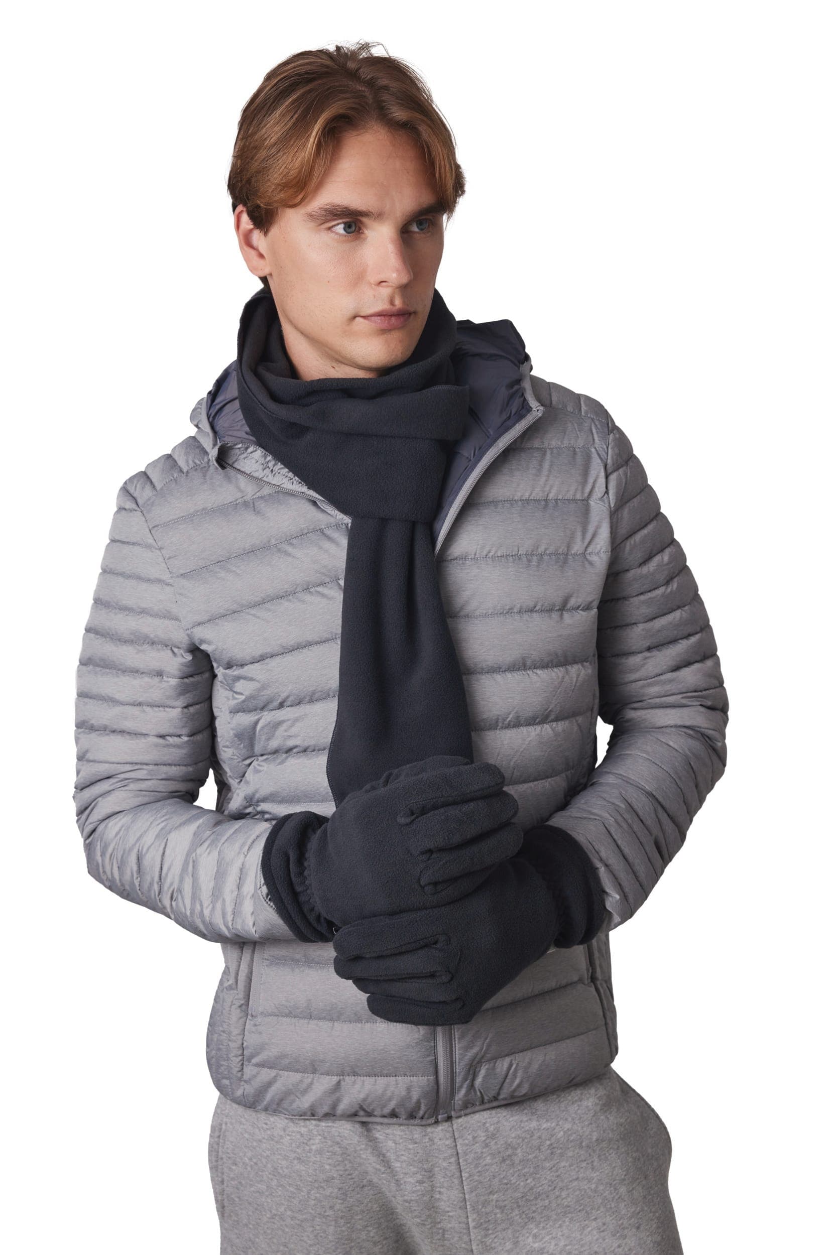 Gants recyclés micropolaire et Thinsulate™ en situation