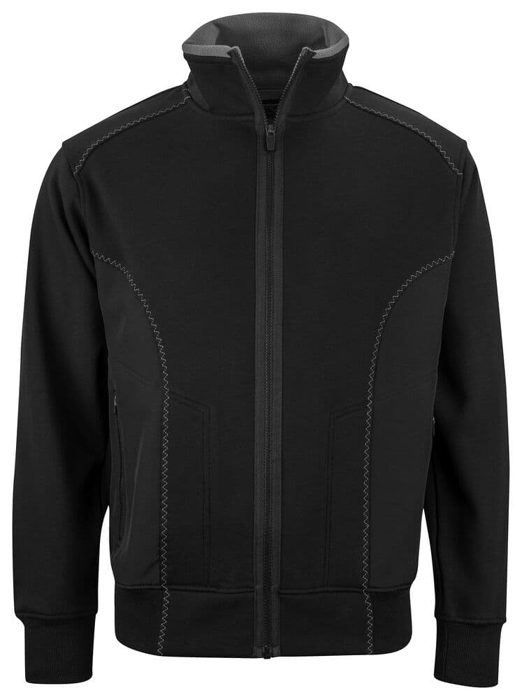 2121 SWEAT FERMETURE LONGUE coloris Noir / Noir
