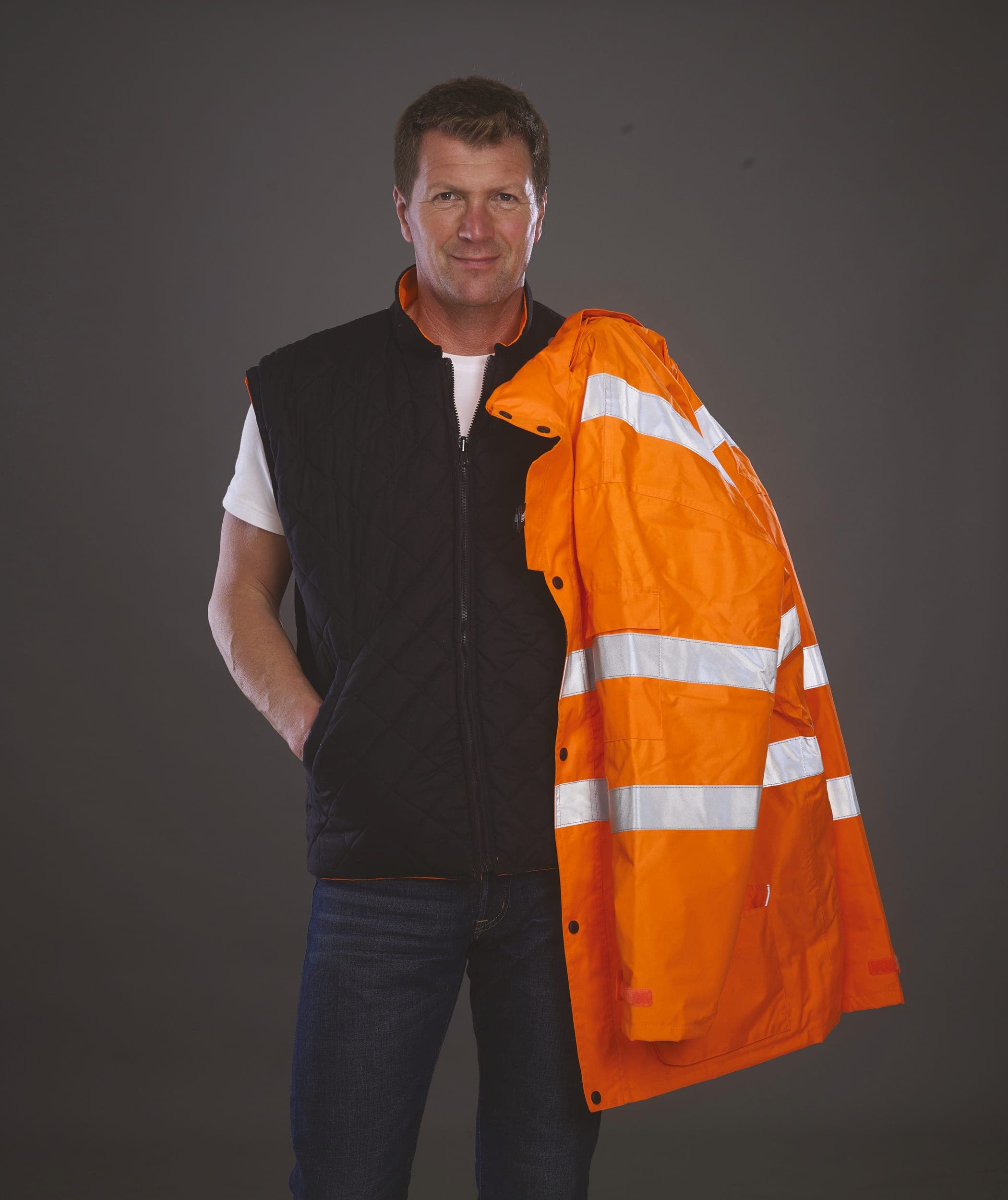 Parka de sécurité haute visibilité 7 en 1 en situation