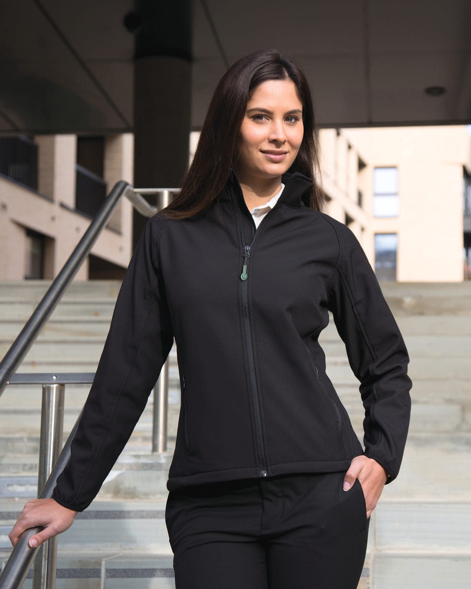 Veste Softshell Femme Printable en situation