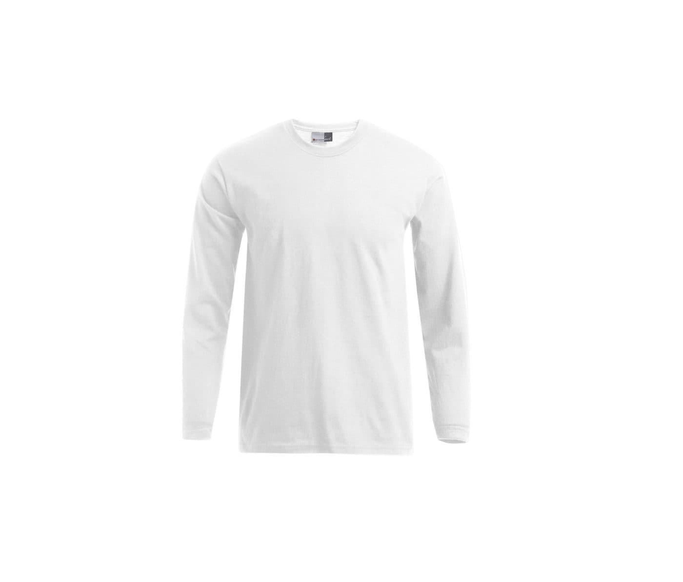 MEN’S LONG SLEEVE PREMIUM-T coloris Blanc