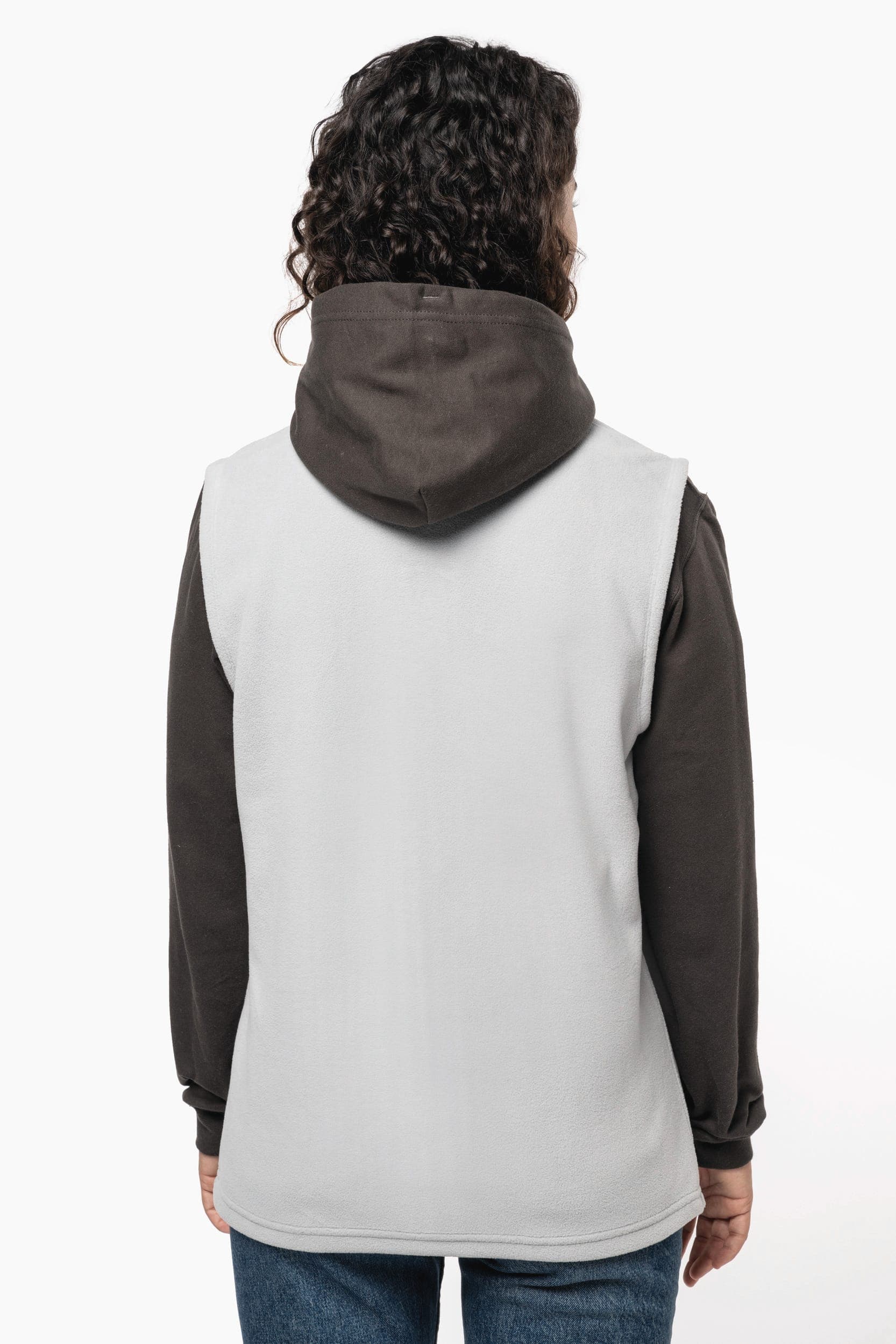 Bodywarmer micropolaire écoresponsable unisexe en situation