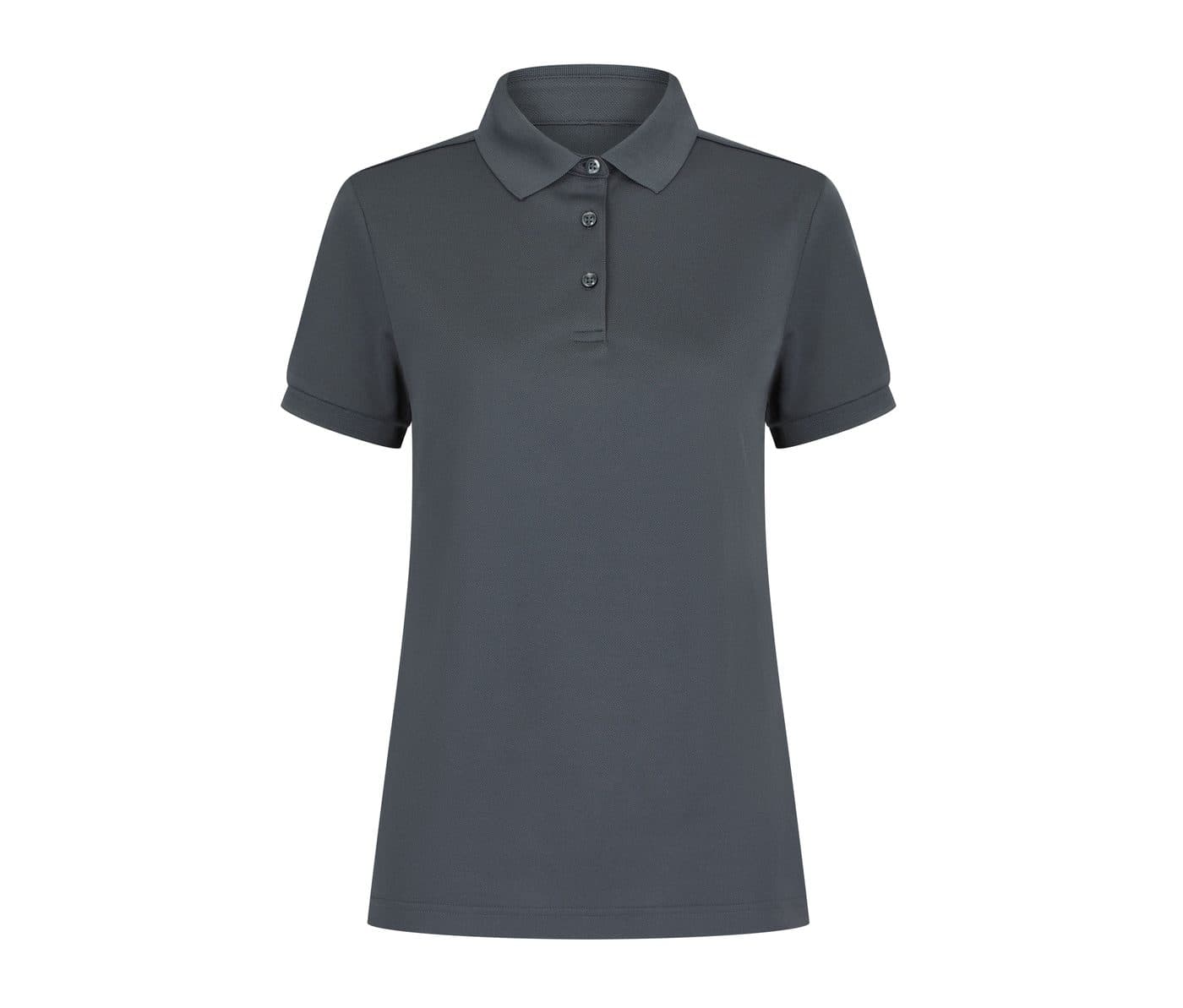 LADIES' RECYCLED POLYESTER POLO SHIRT coloris Gris charbon