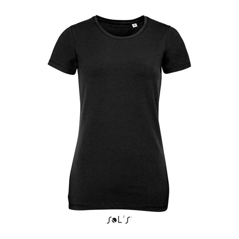 SOL'S MILLENIUM WOMEN - ROUND-NECK T-SHIRT coloris Noir profond