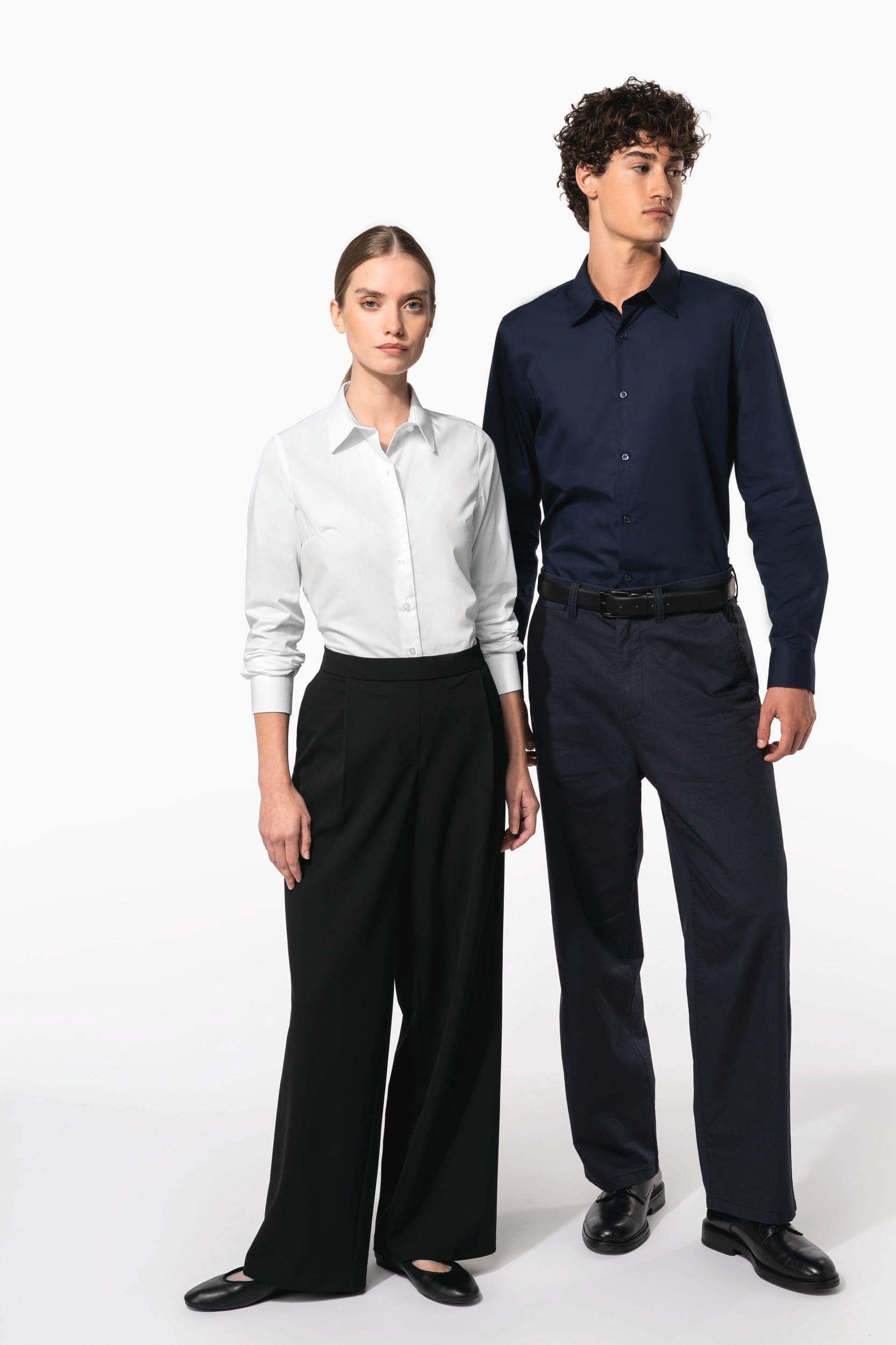 Chemise popeline manches longues homme en situation