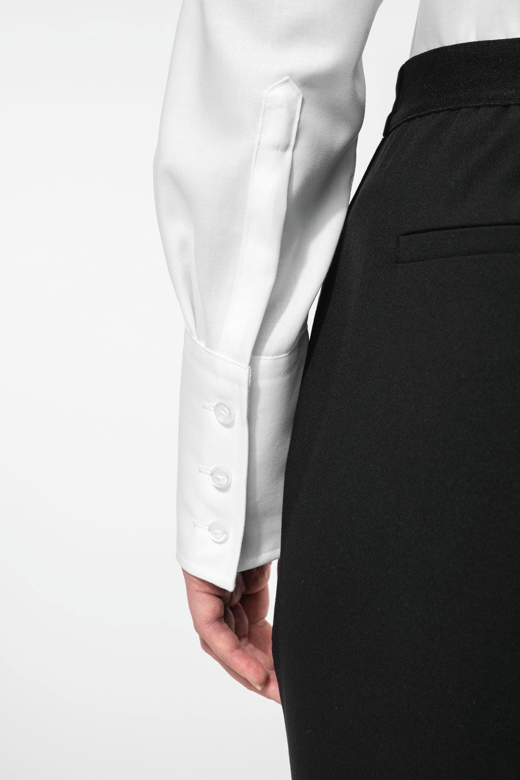 Chemise manches longues sans repassage femme en situation
