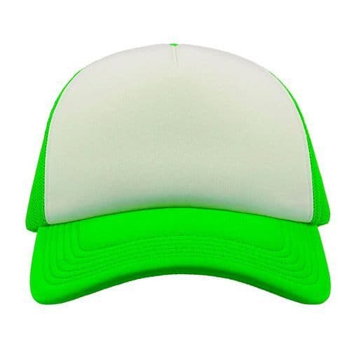 RAPPER CAP coloris Vert fluo / Blanc