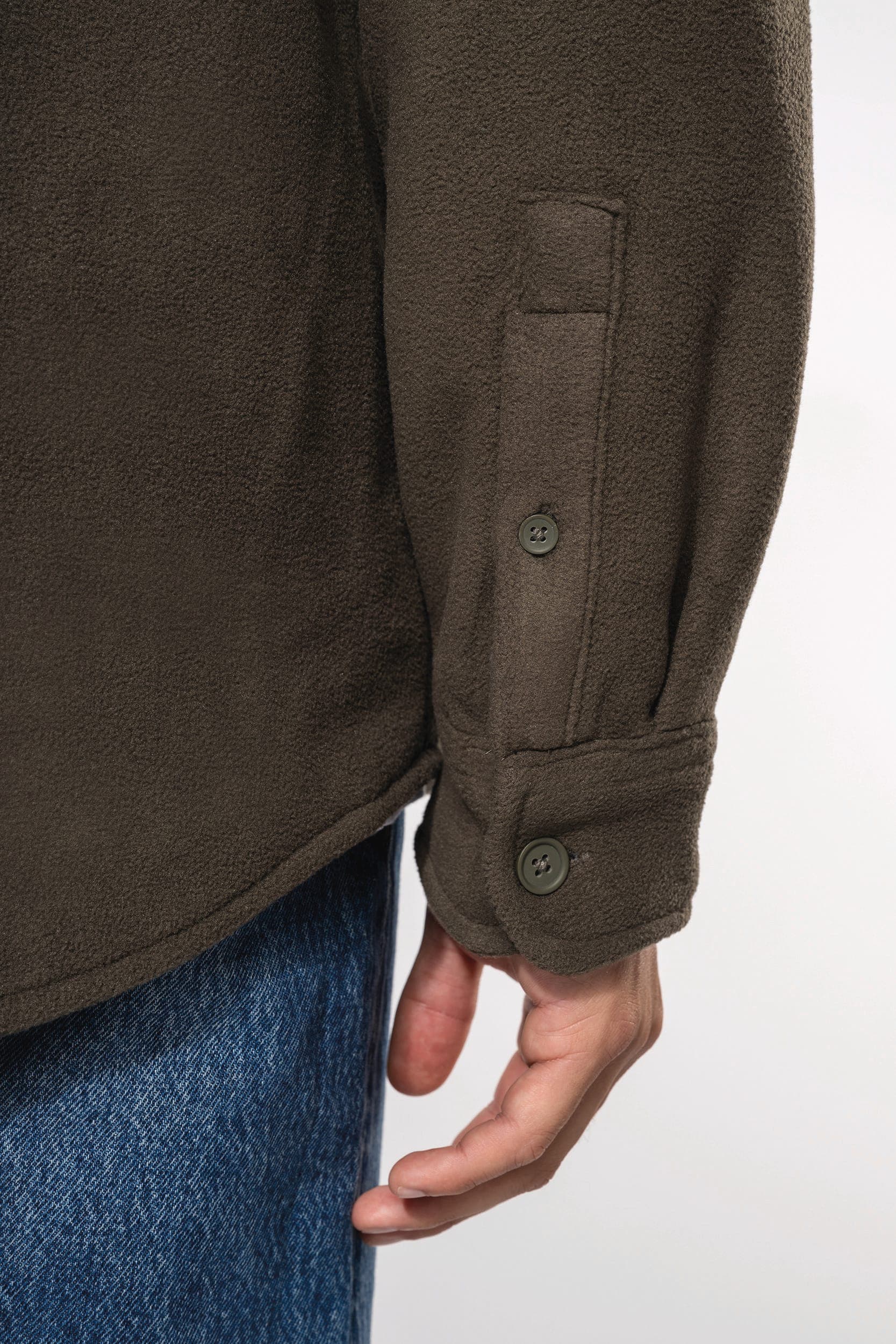 Surchemise polaire doublée sherpa polaire homme en situation