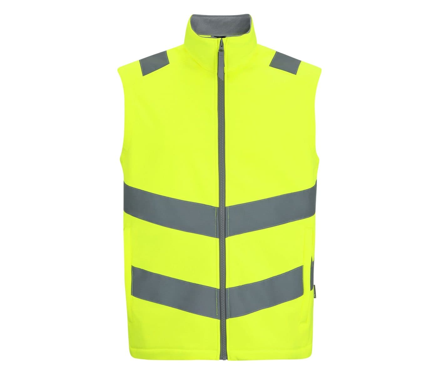 HI-VIS PRO CONTRACT ABLAZE SOFTSHELL BODYWARMER coloris Jaune