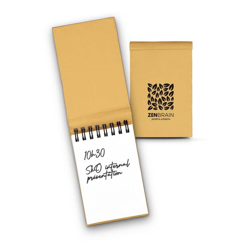 CARNET DE POCHE A SPIRALES en situation