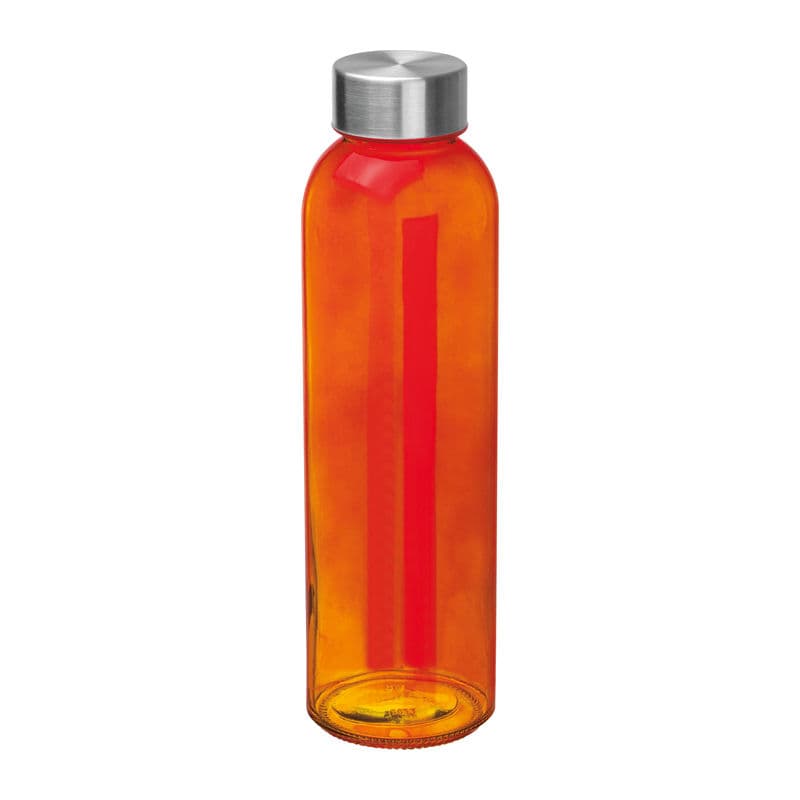 Bouteille en verre « Indianapolis » coloris Orange