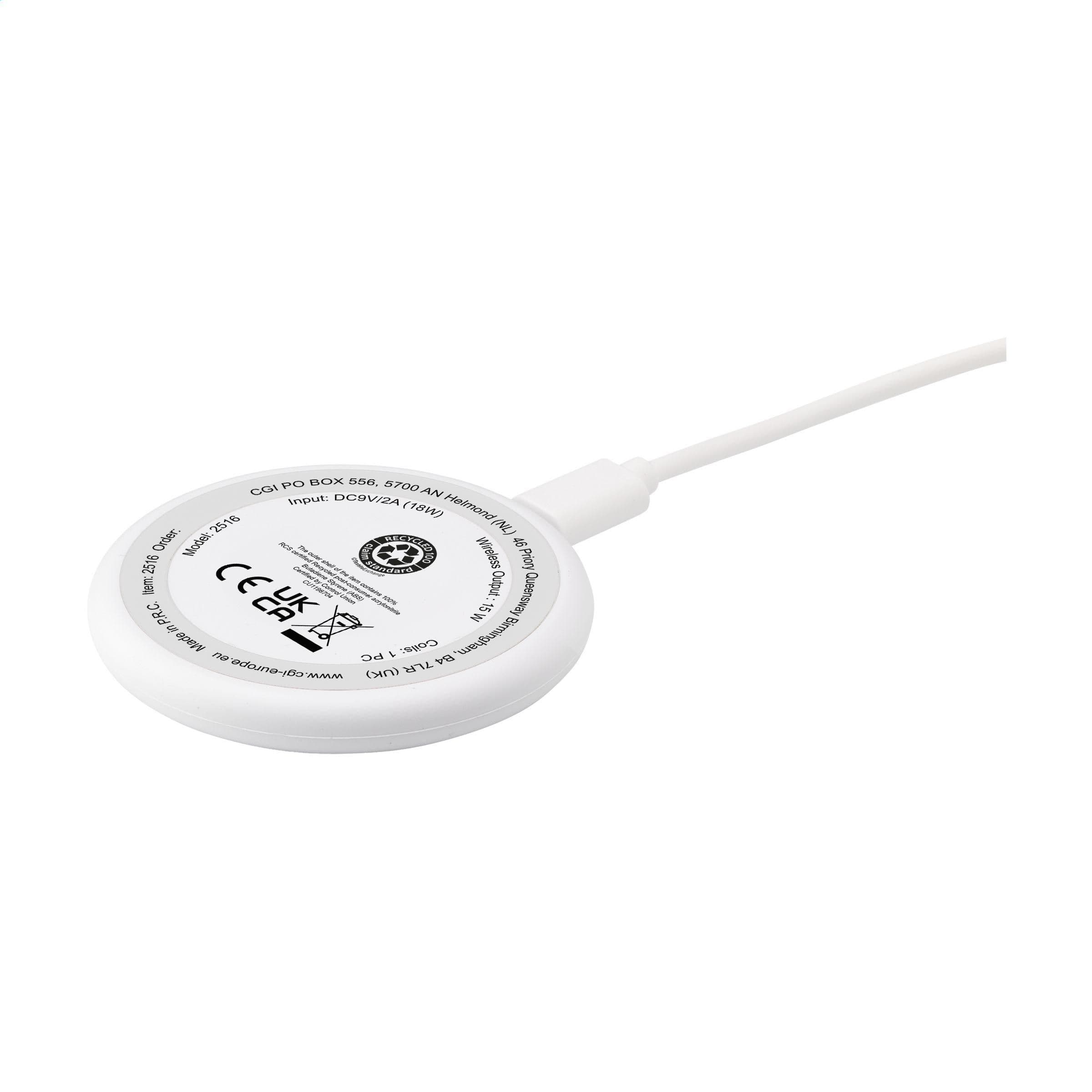 Chargeur sans fil magnétique tout-en-un RCS recyclé 15W