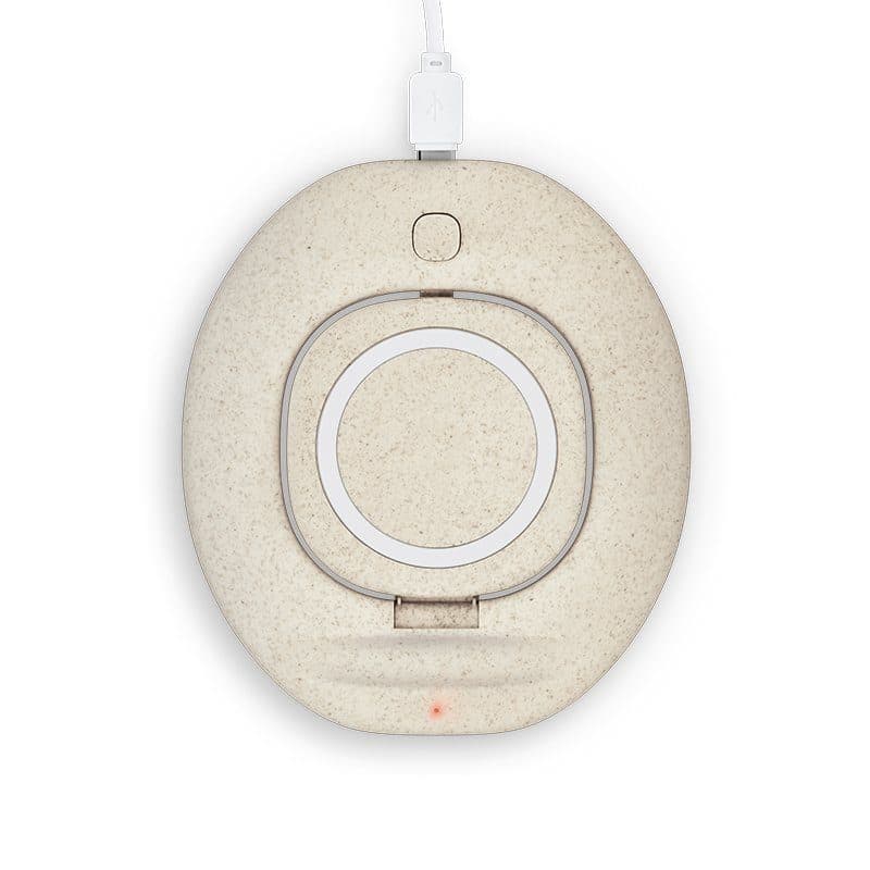 CHARGEUR PAR INDUCTION RAPIDE 10W & SUPPORT DE TELEPHONE en situation