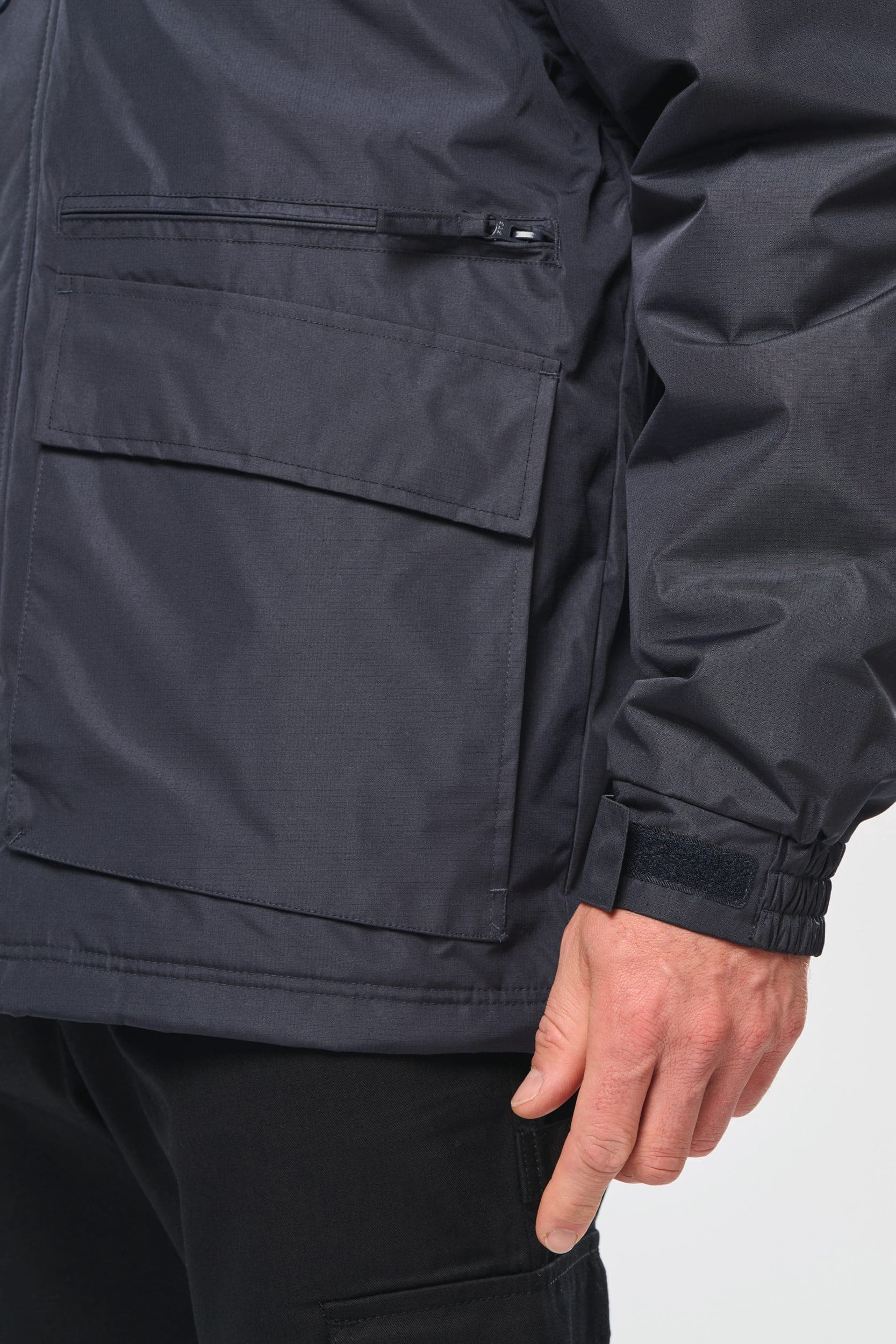 Parka workwear manches amovibles homme en situation