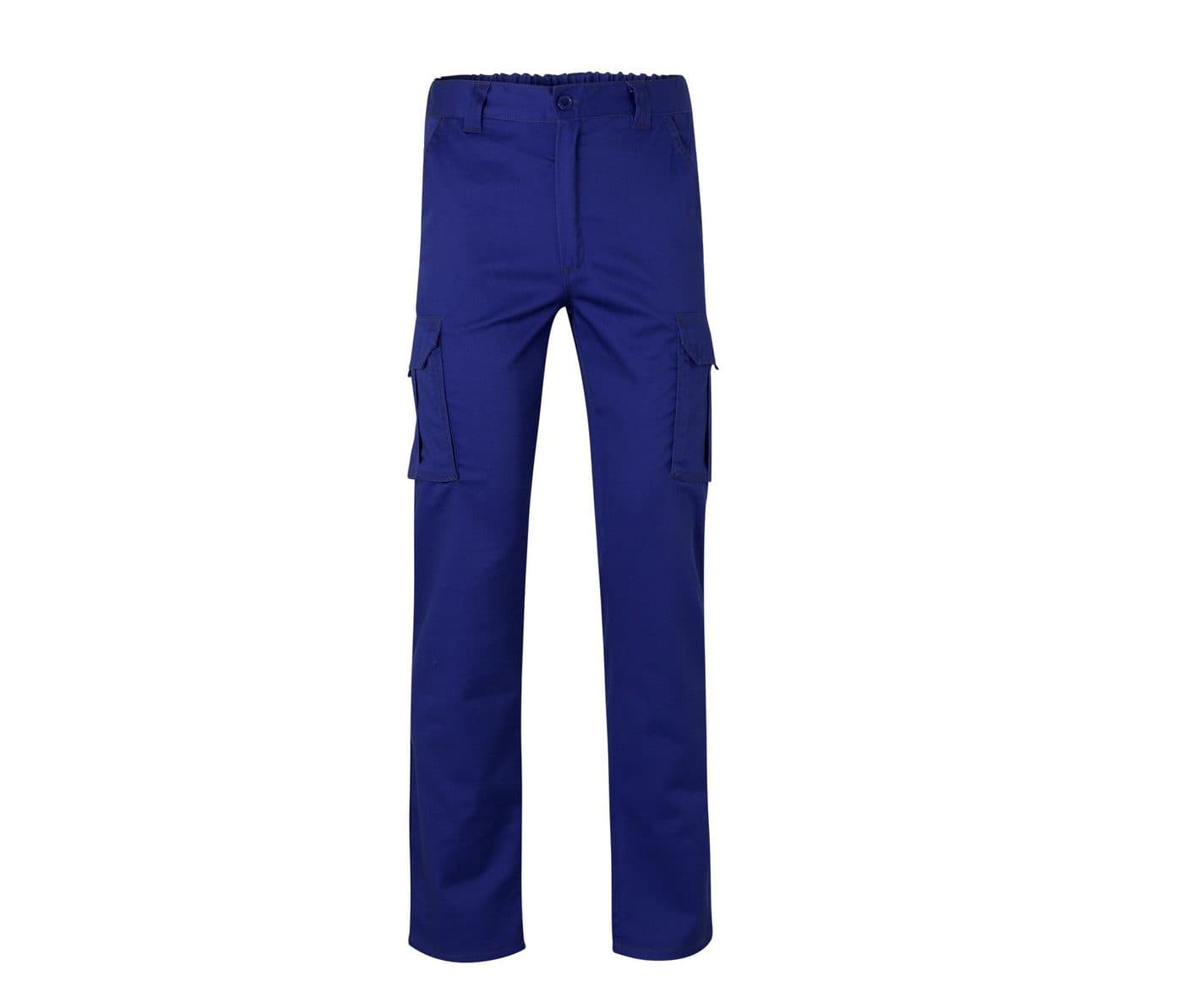 PANTALON STRETCH MULTIPOCHES coloris Bleu roi
