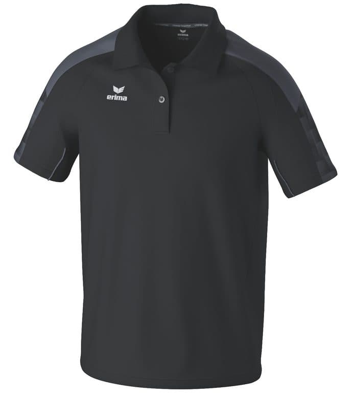 Polo EVO STAR coloris Noir / Gris ardoise