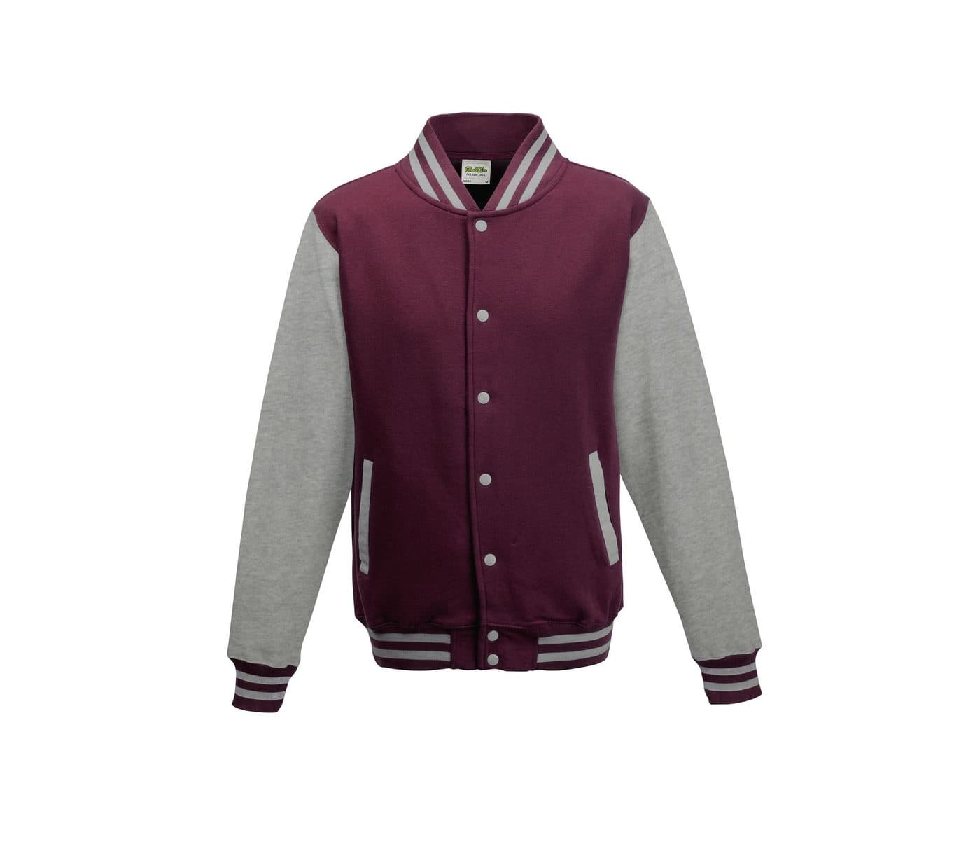 KIDS VARSITY JACKET coloris Bordeaux / Gris chiné