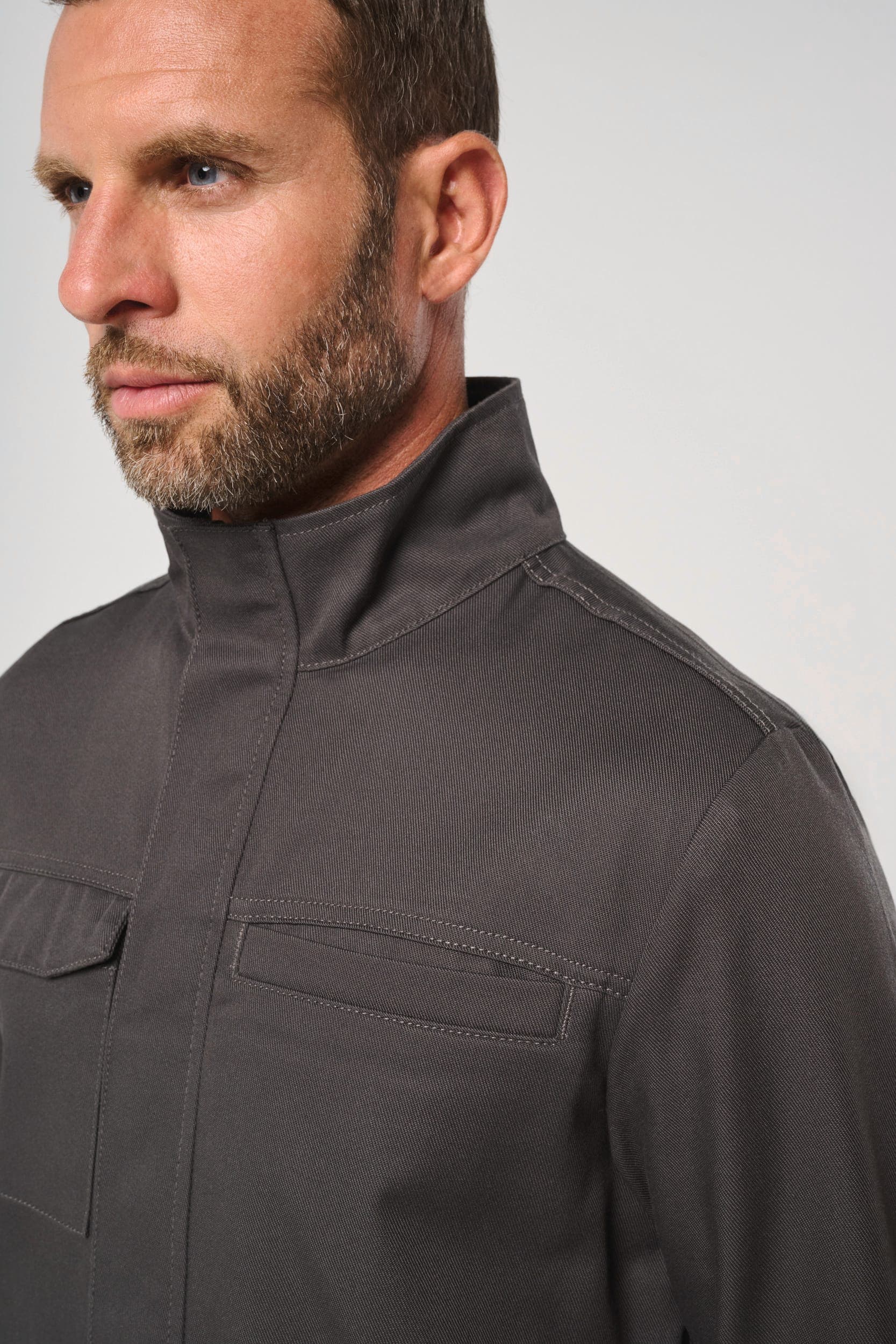 Veste de travail sans métal unisexe en situation