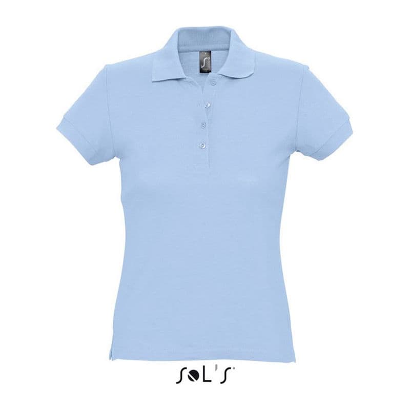 SOL'S PASSION WOMEN POLO SHIRT coloris Bleu ciel