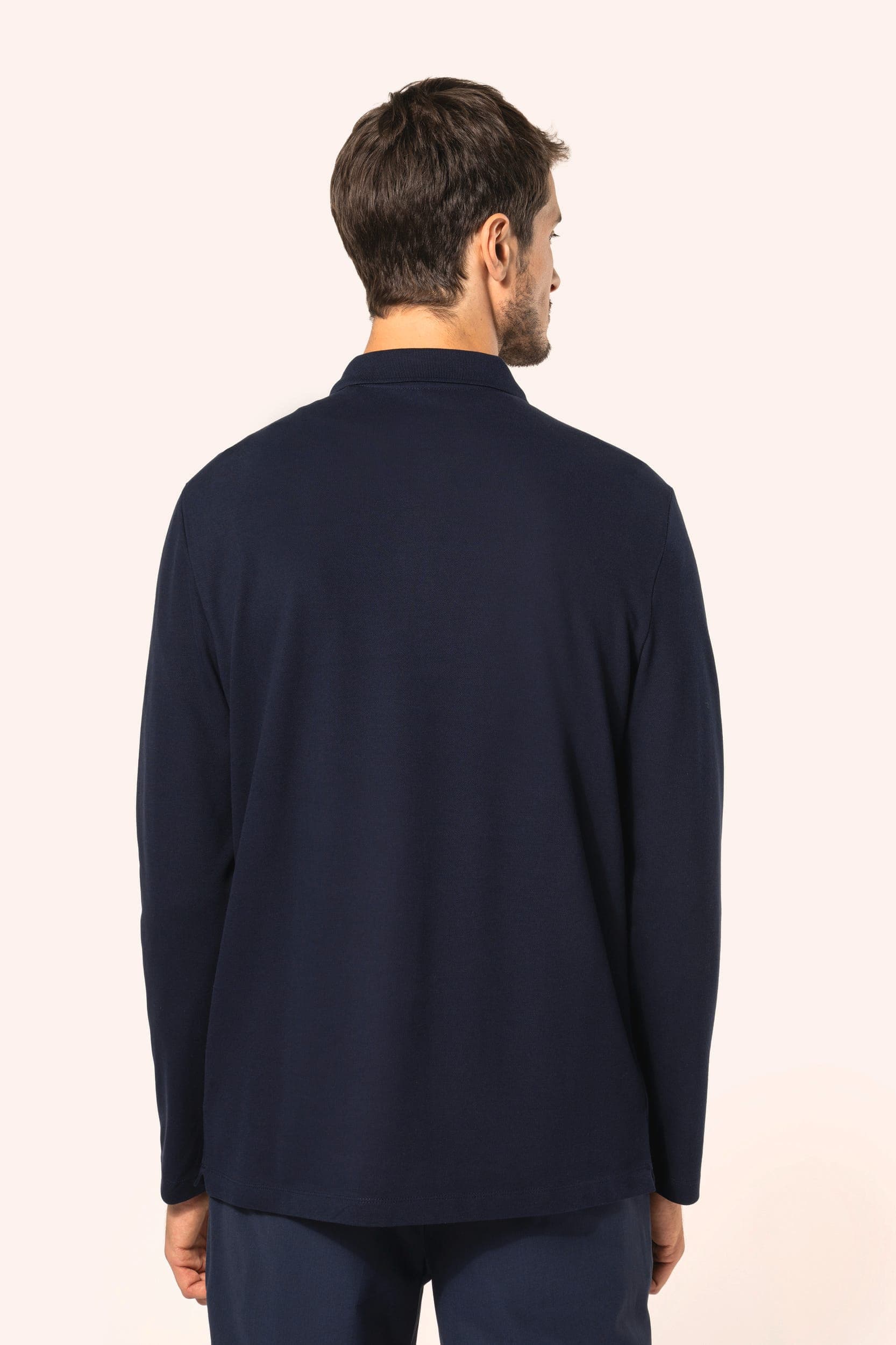 Polo Supima® manches longues homme en situation