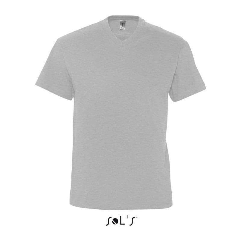SOL'S VICTORY - MEN'S V-NECK T-SHIRT coloris Gris chiné