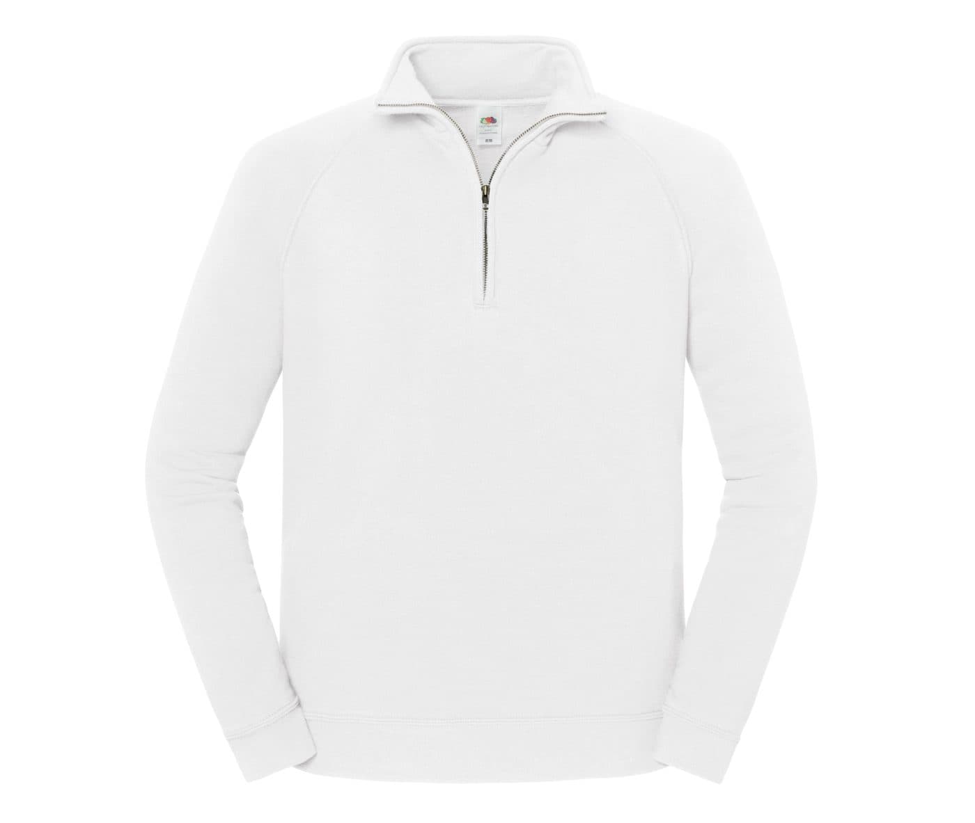 ICONIC PREMIUM ZIP NECK SWEAT coloris Blanc
