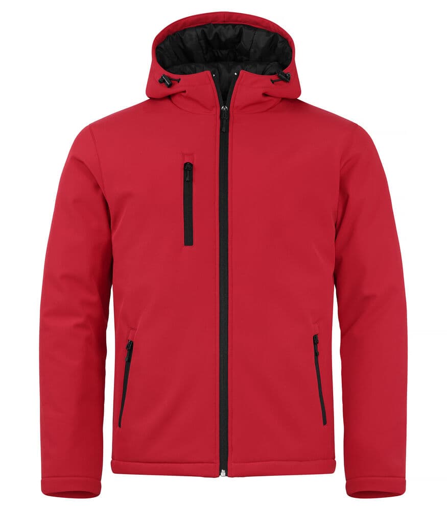 Clique Padded Hoody Softshell Jacket coloris Rouge