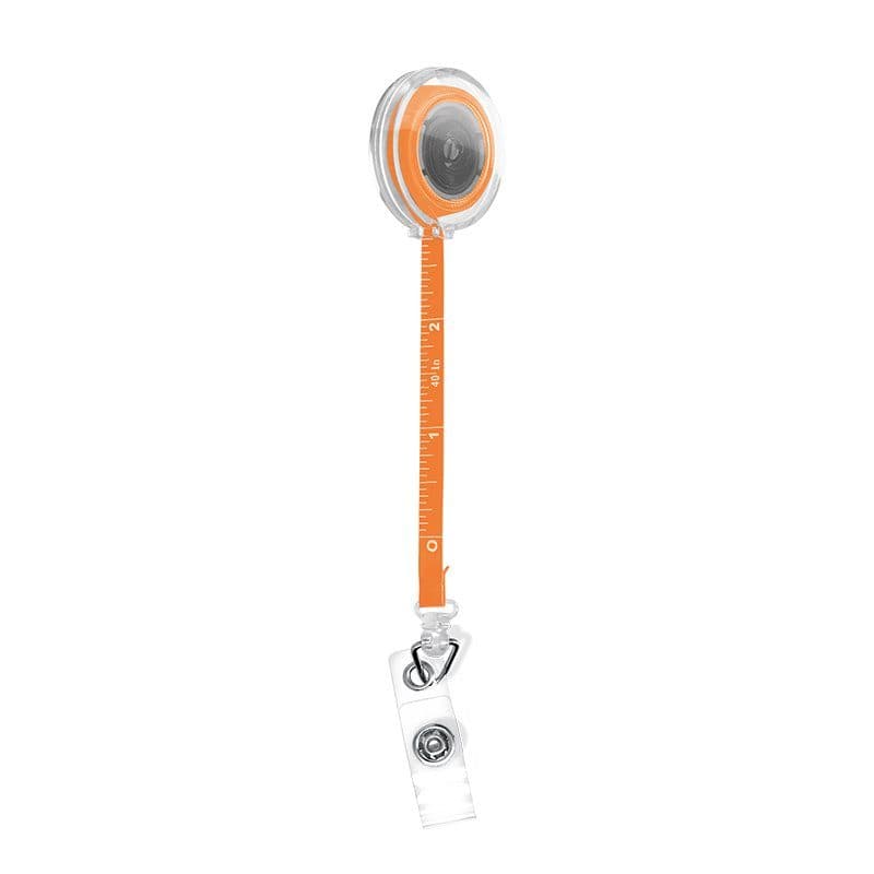BADGE : PORTE-BADGES RETRACTABLE AVEC METRE RUBAN SOUPLE 1 m en situation