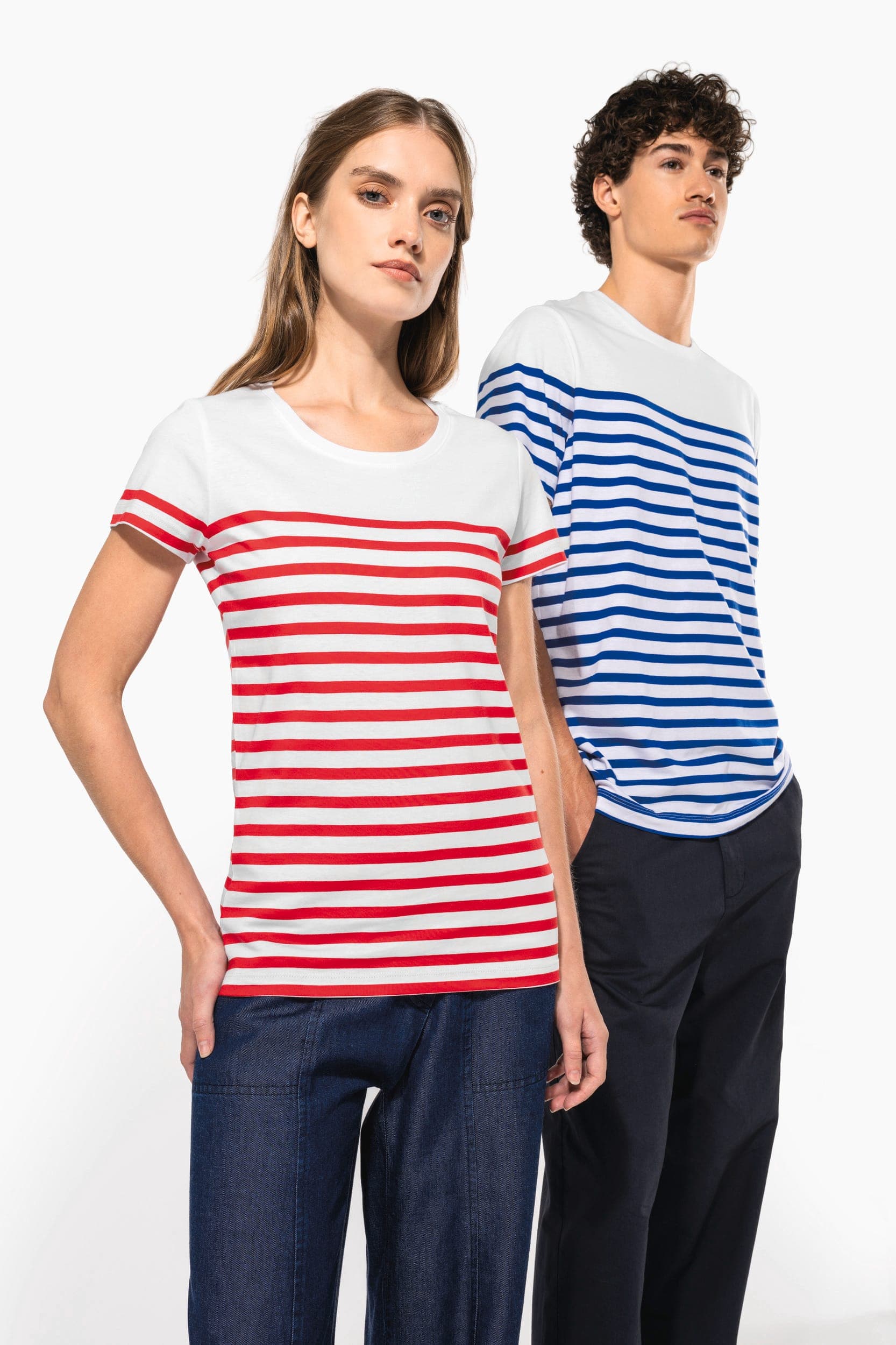 T-shirt marin col rond Bio homme en situation