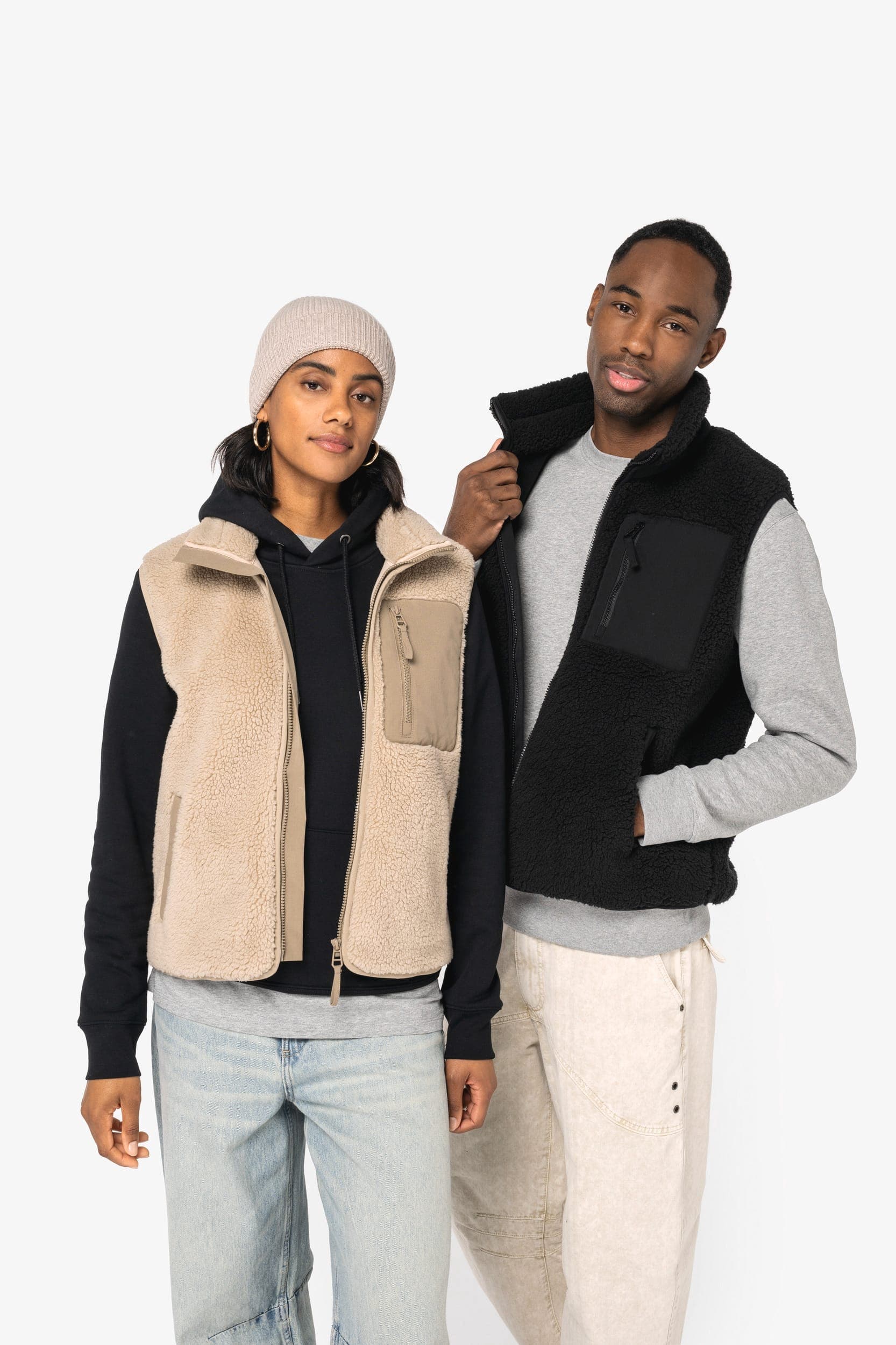 Bodywarmer écoresponsable en sherpa unisexe
