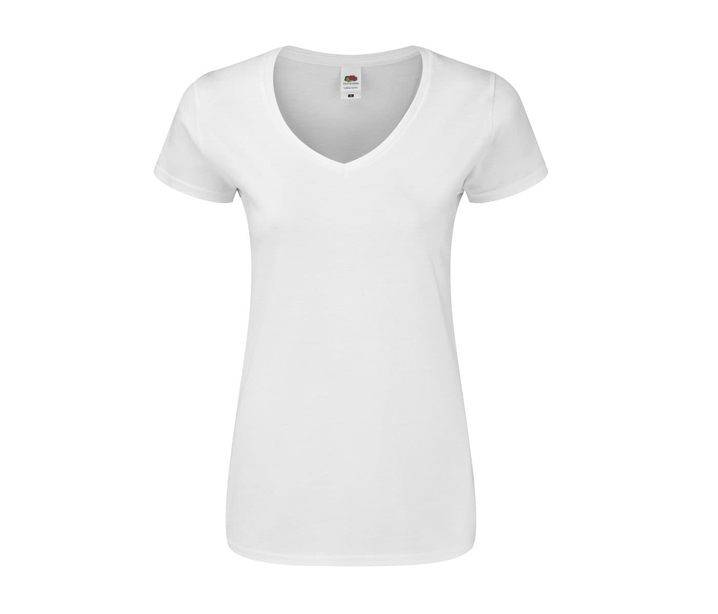 ICONIC V NECK T WOMEN coloris Blanc
