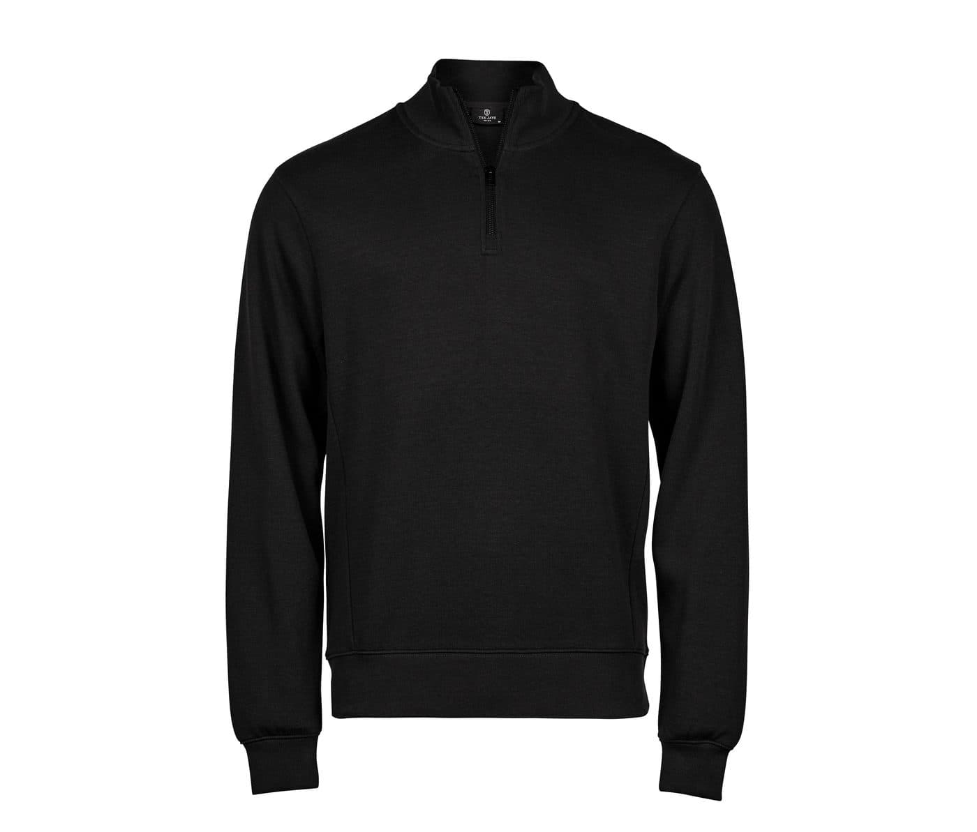 RIBBED INTERLOCK HALF ZIP coloris Noir