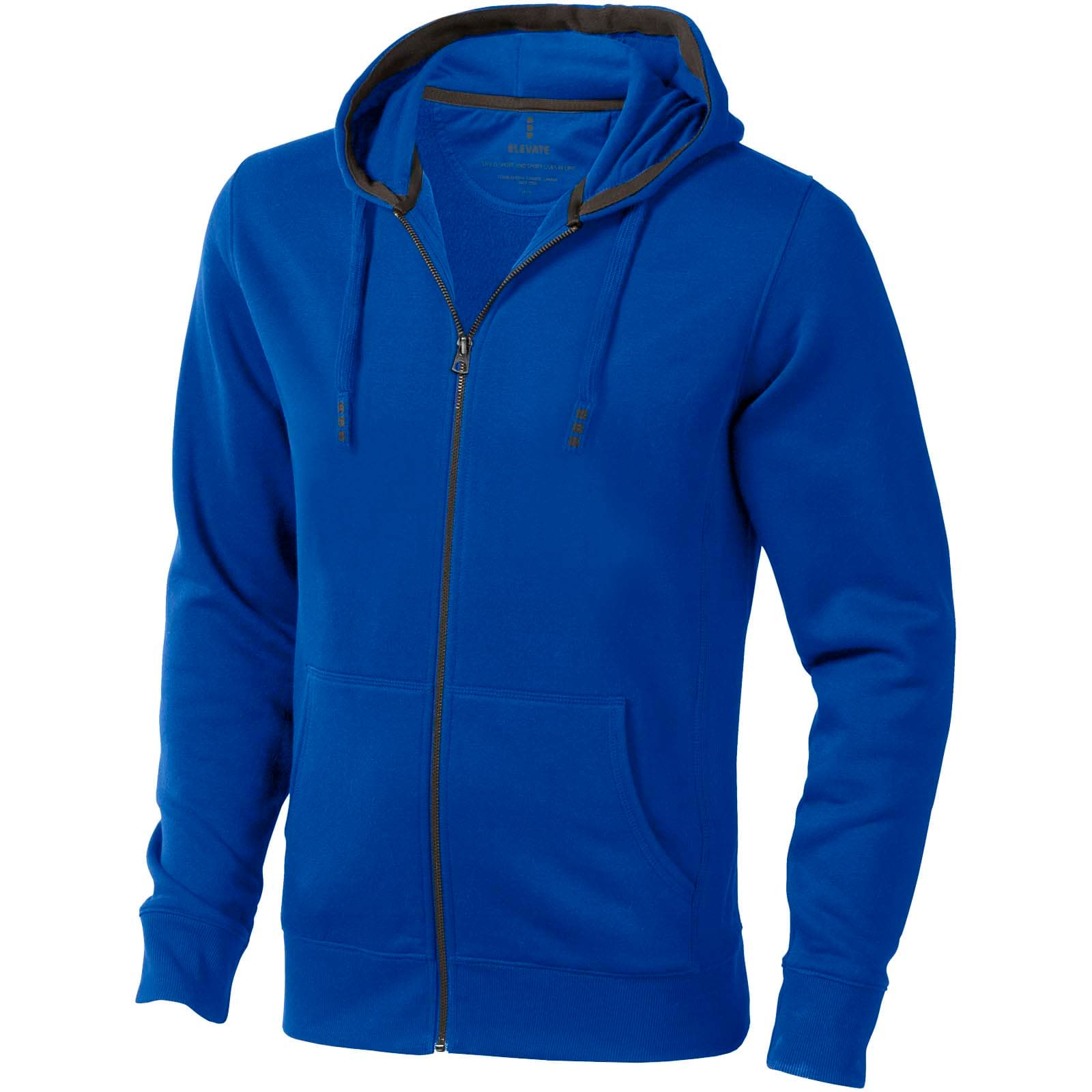 Sweat shirt à capuche full zip unisex de 300 g/m² Arora coloris Bleu
