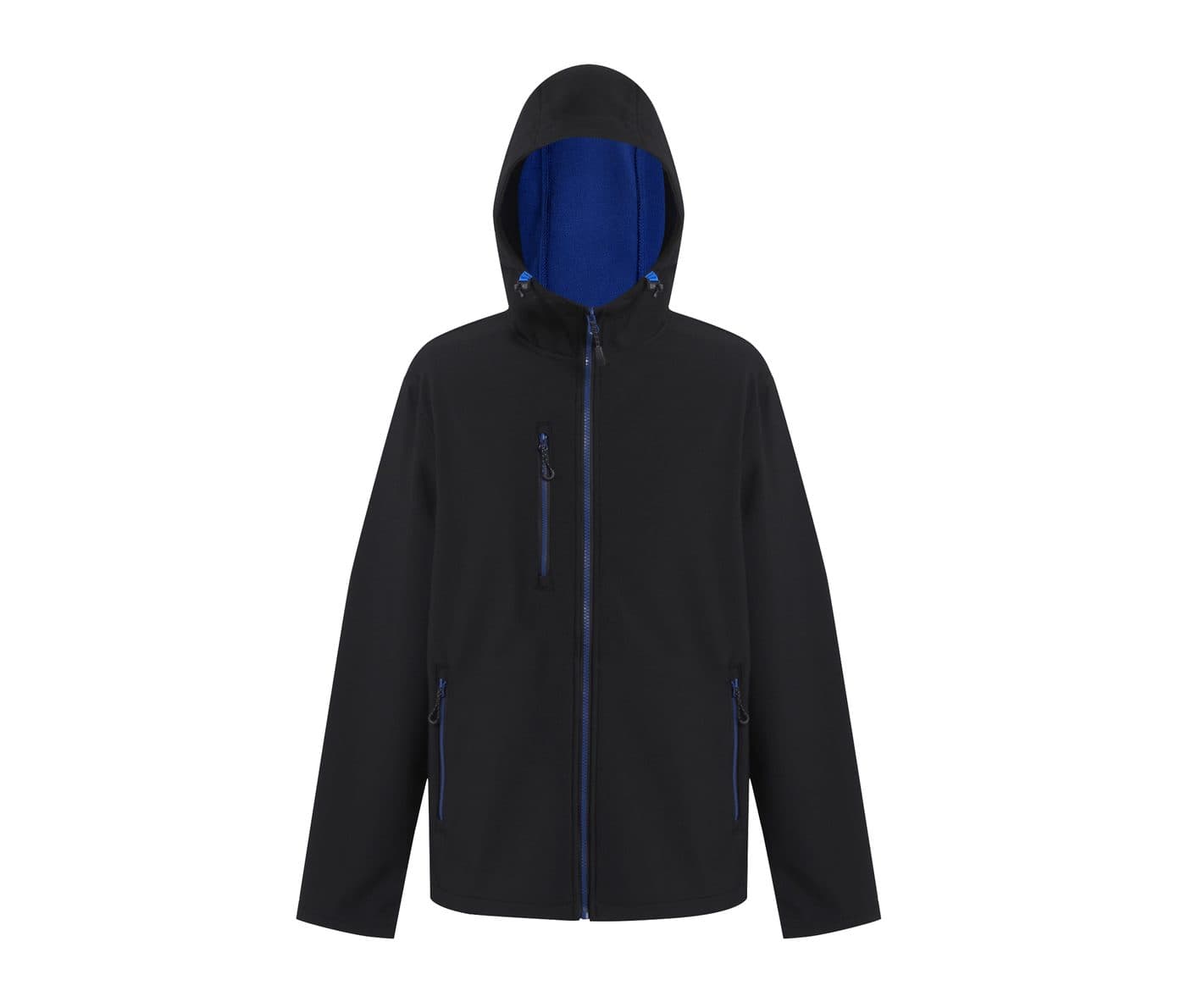 NAVIGATE 2 LAYER HOODED SOFTSHELL JACKET coloris Marine / Bleu