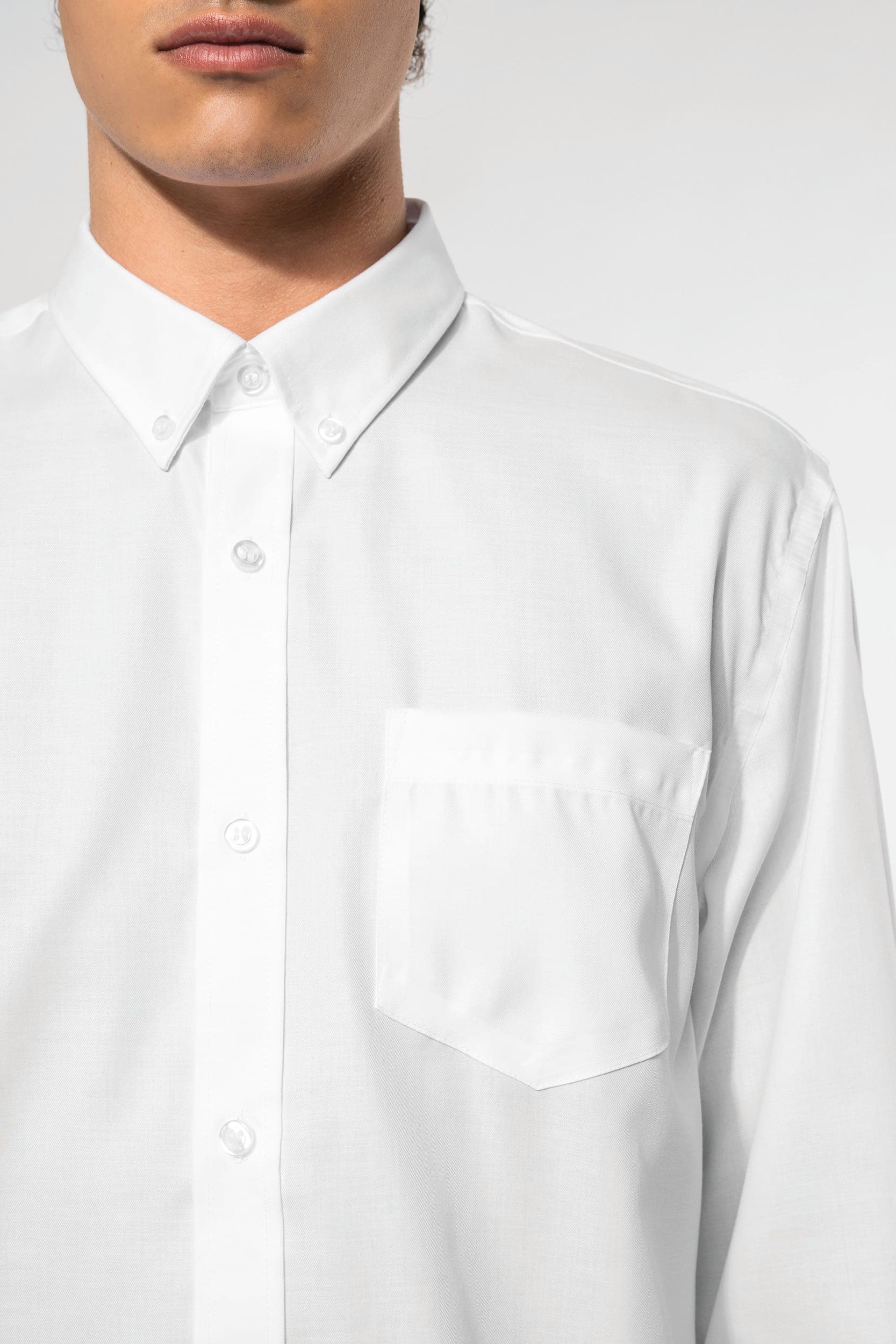 Chemise manches longues sans repassage en situation
