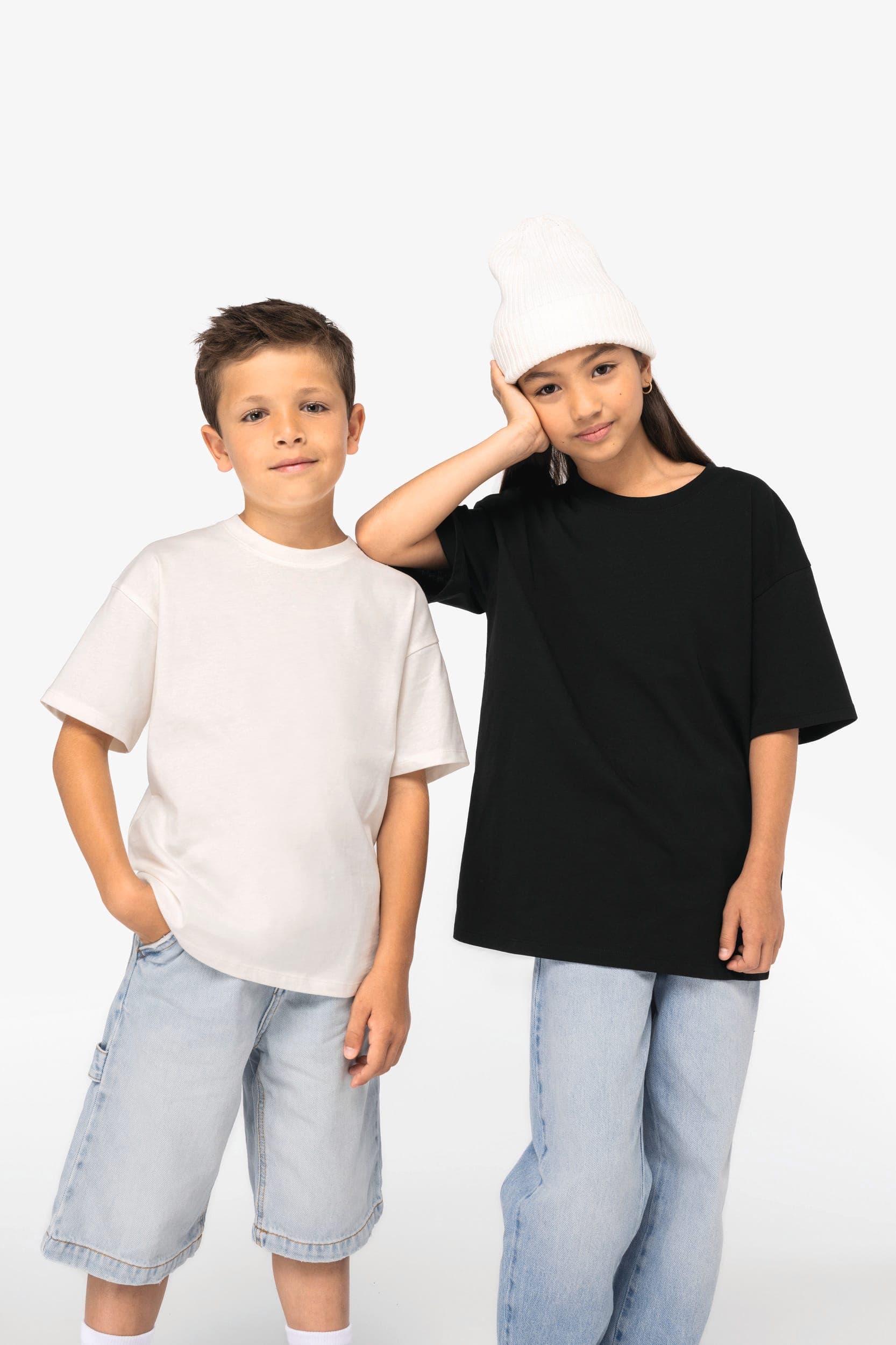T-shirt écoresponsable oversize enfant en situation